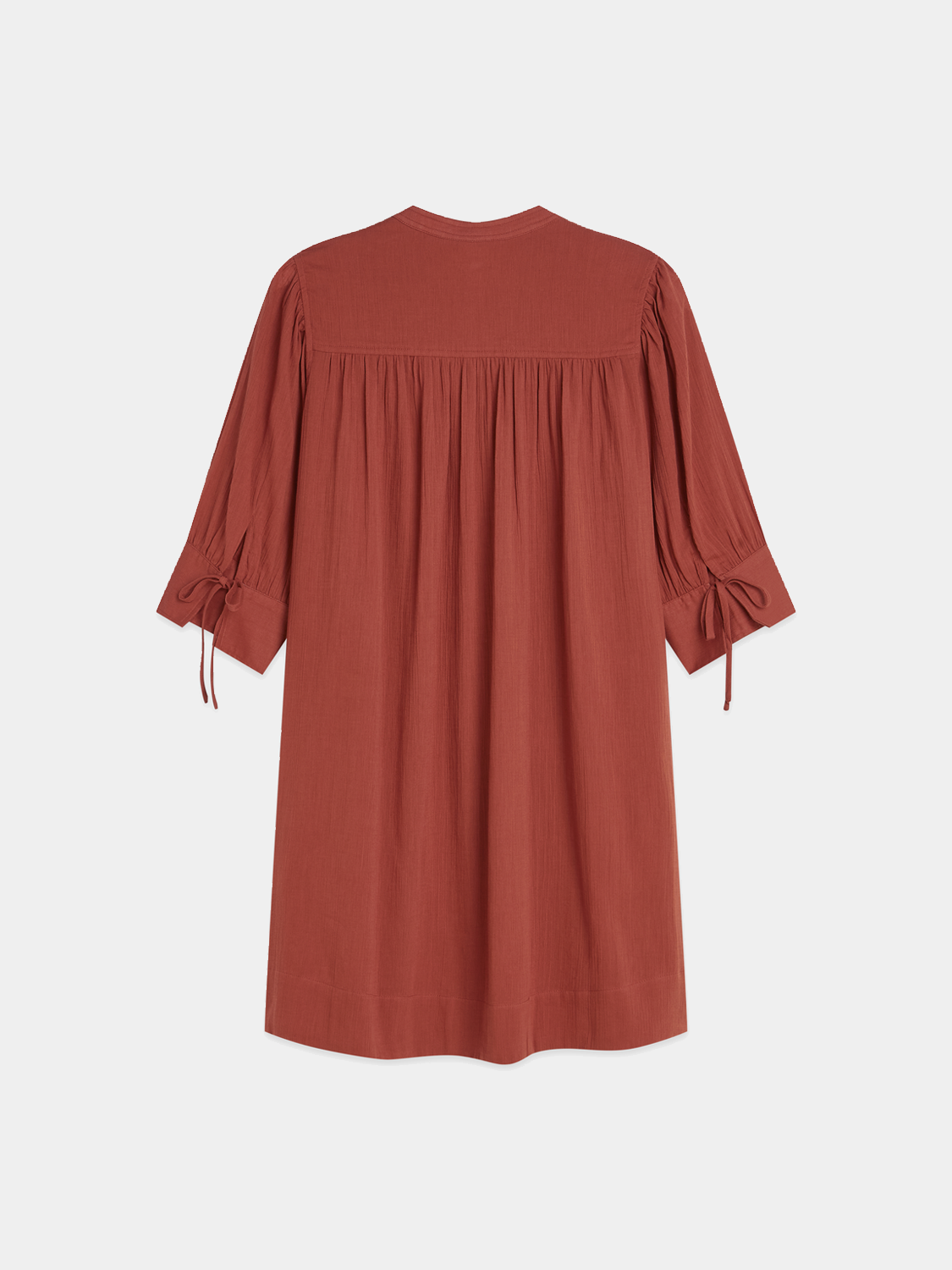 Mini gathered sleeve dress by Scotch & Soda, showcasing a stylish dress with puffed sleeves and a fitted silhouette.