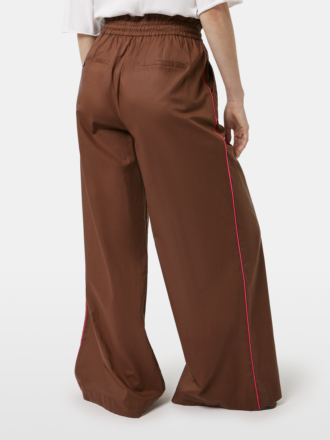 Cotton voile wide fit pants - Scotch & Soda NZ