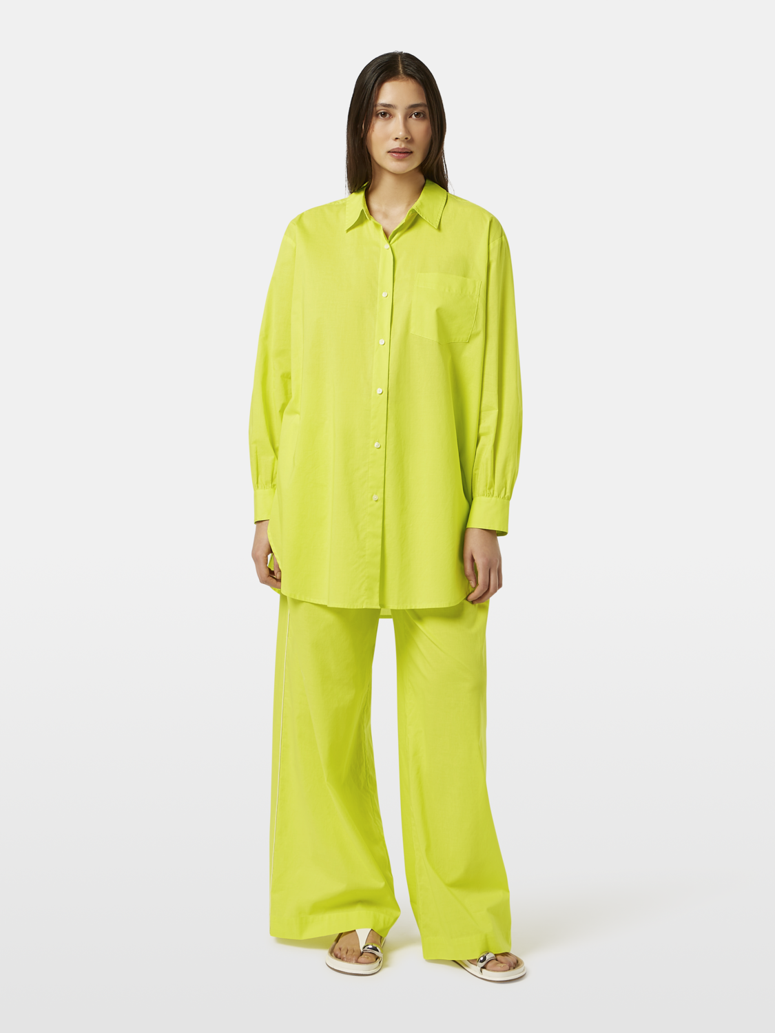 Cotton voile wide fit pants - Scotch & Soda NZ