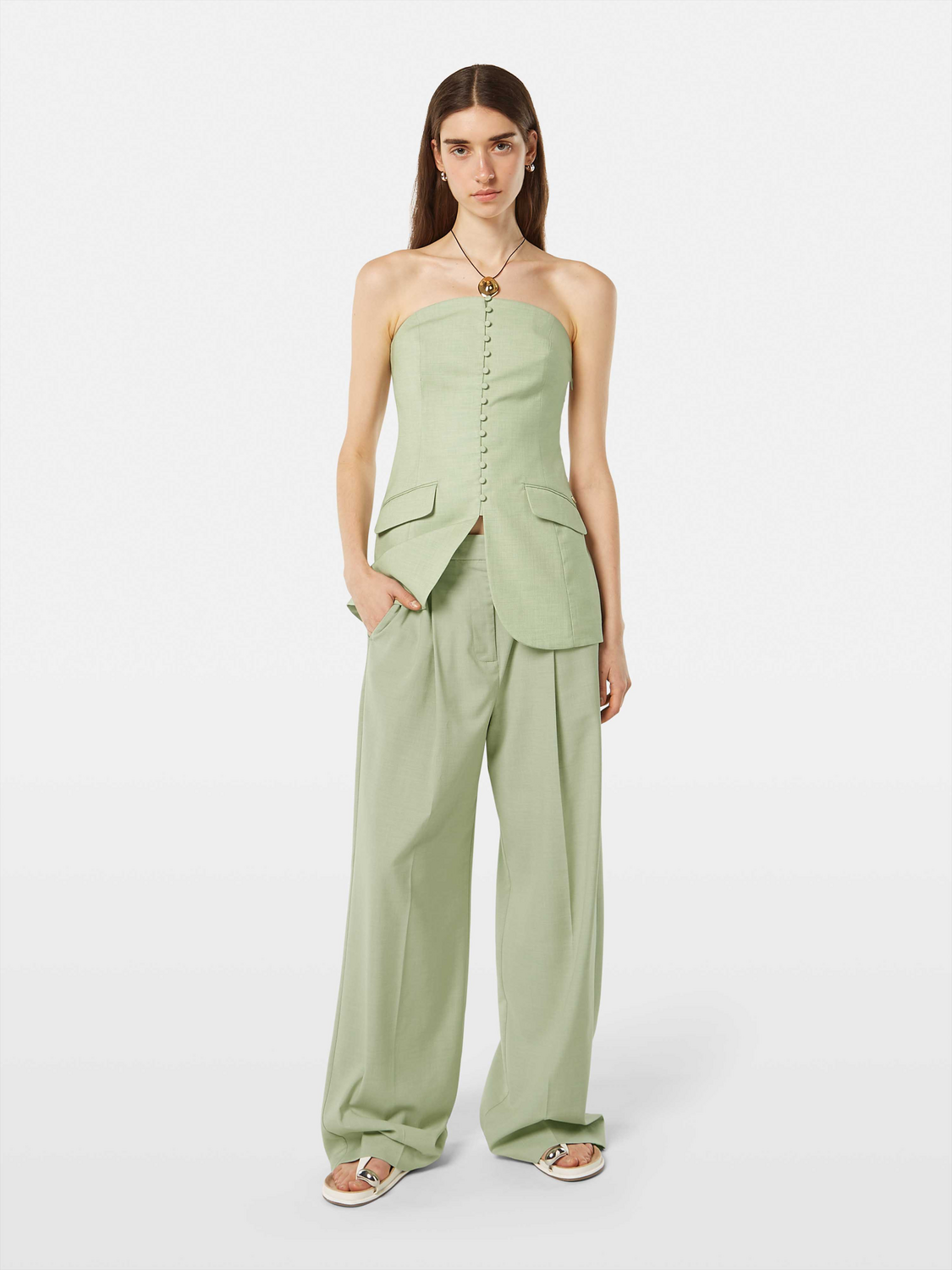 Rose wide-fit pants by Scotch & Soda, featuring a relaxed silhouette and stylish design, shown in the product image.