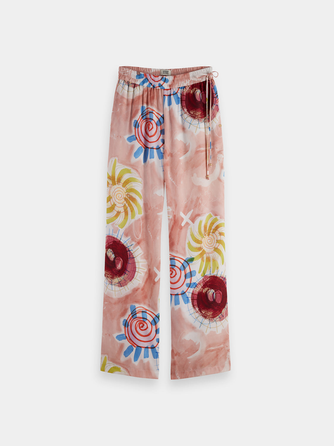 Scotch & Soda Gia wide-fit pants in a stylish design, featuring a relaxed fit and versatile style for casual or office wear.