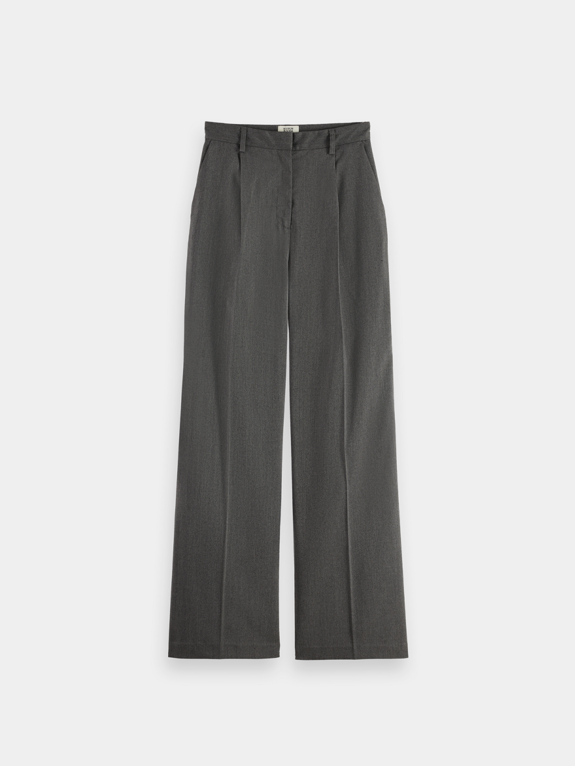 Wide-fit rose-colored pants by Scotch & Soda with a relaxed fit, featuring a smooth fabric and stylish design.