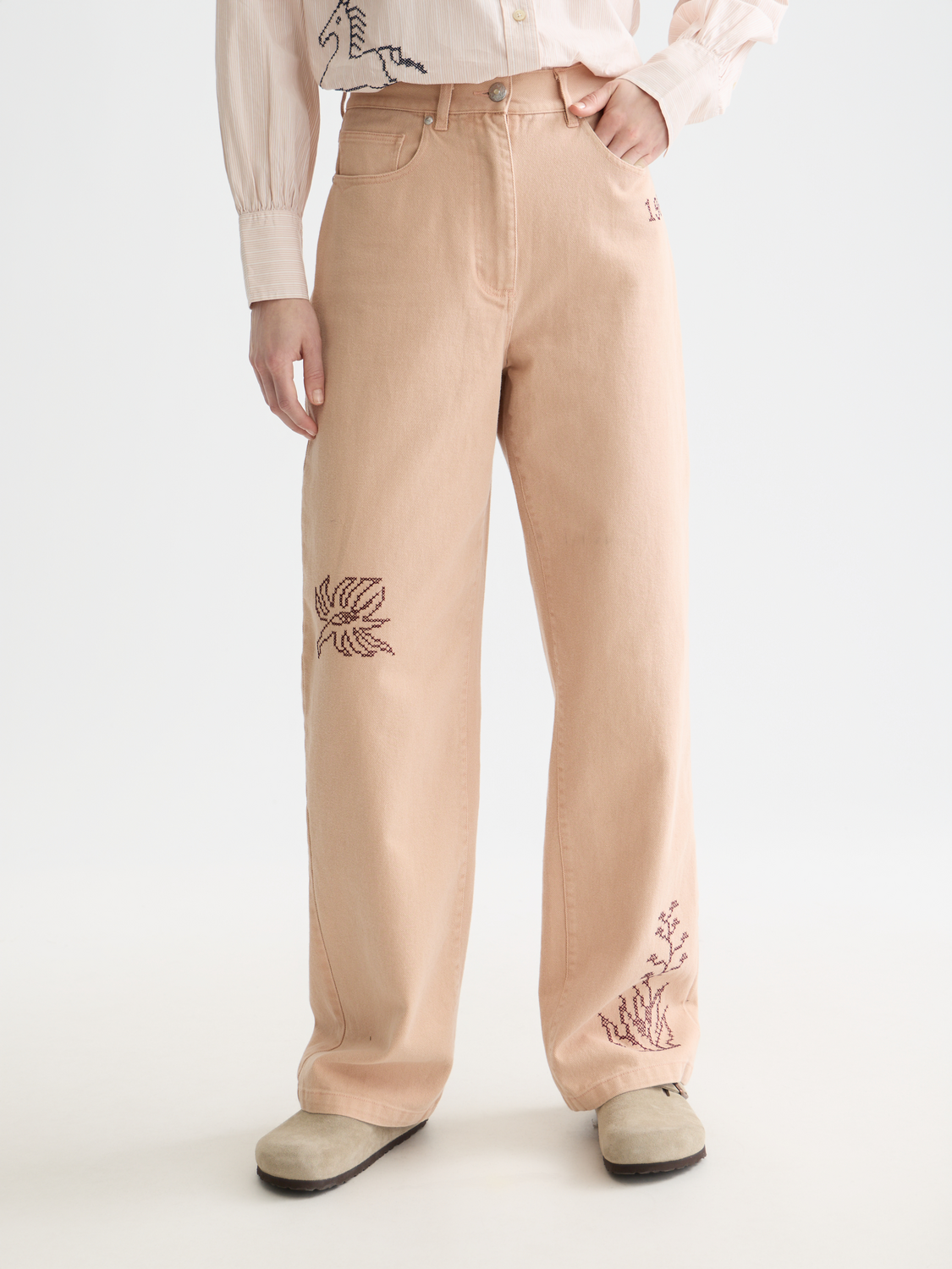 SCOTCH & SODA Ripple straight-fit jeans, light denim pants with a classic five-pocket design and subtle fading.