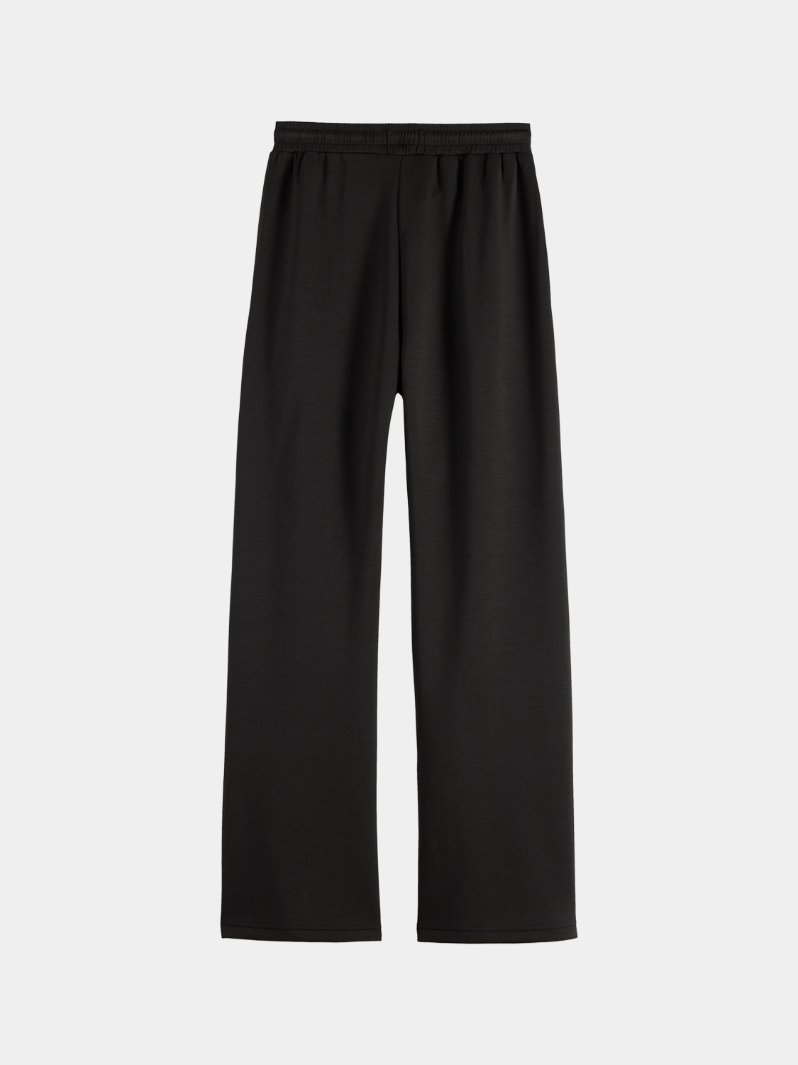 Back view of Scotch & Soda modal straight-fit sweatpants, comfortable casual pants in soft fabric with a relaxed fit.