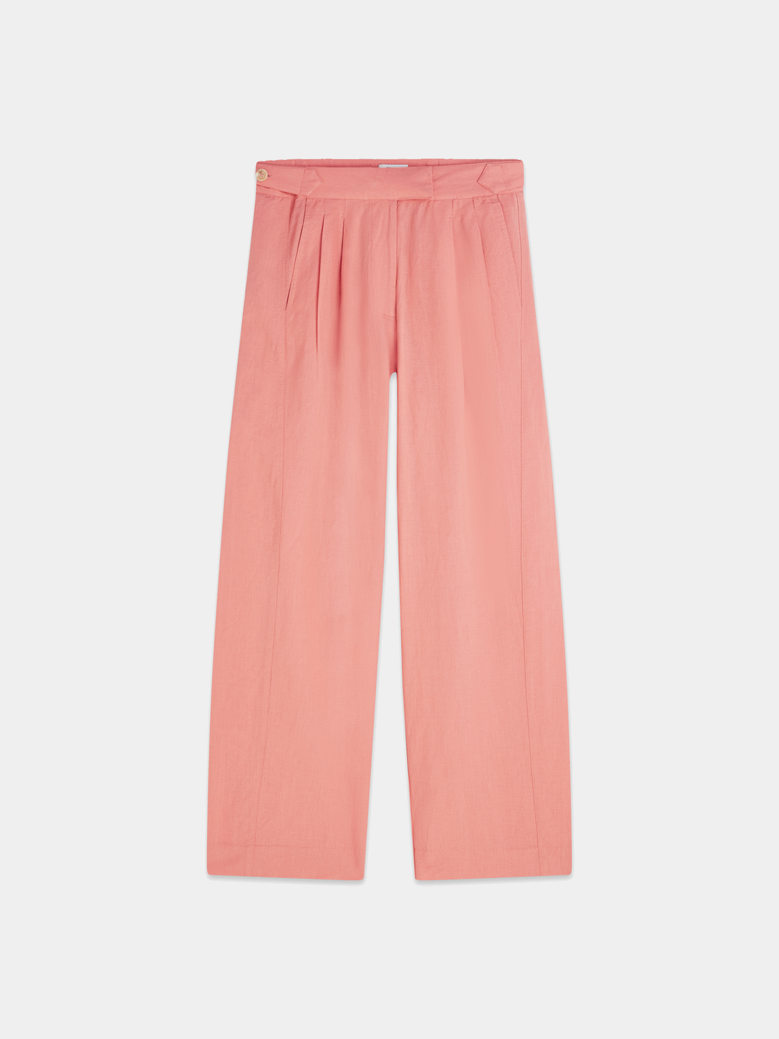 SCOTCH & SODA Quinn pleated pants in navy with a relaxed fit and crisp pleats, displayed on a neutral background.