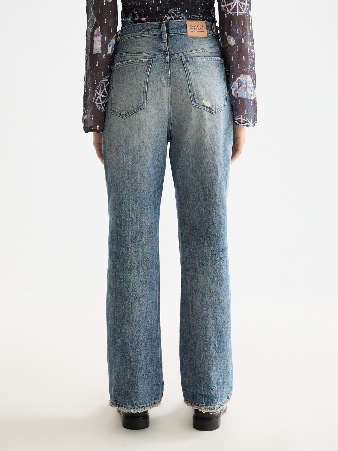 Deep loose fit jeans - Scotch & Soda NZ