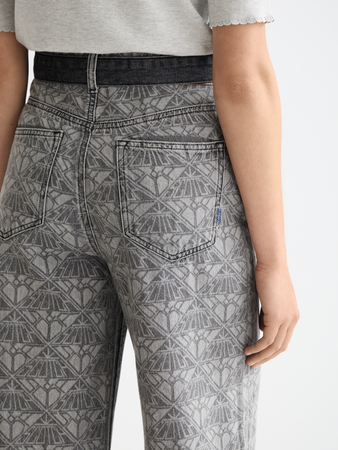 Wave wide-fit denim jeans by Scotch & Soda, showcasing classic blue denim with a relaxed fit and stylish design.