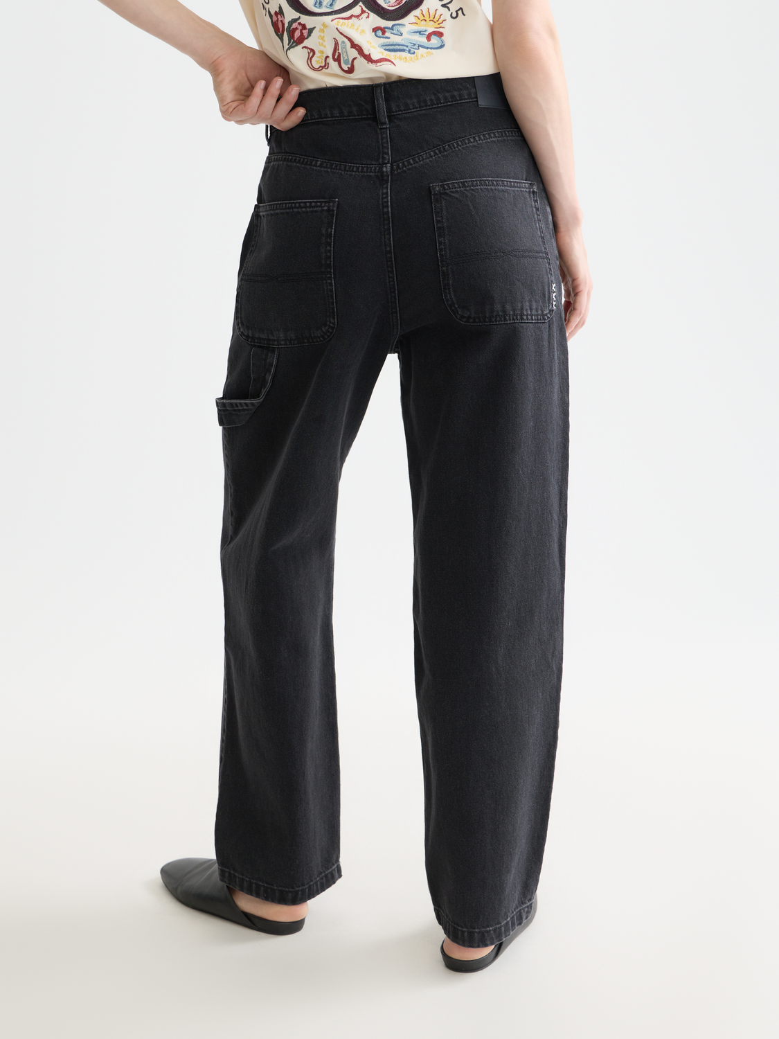 SCOTCH & SODA Raine wide leg fit denim jeans in a relaxed silhouette