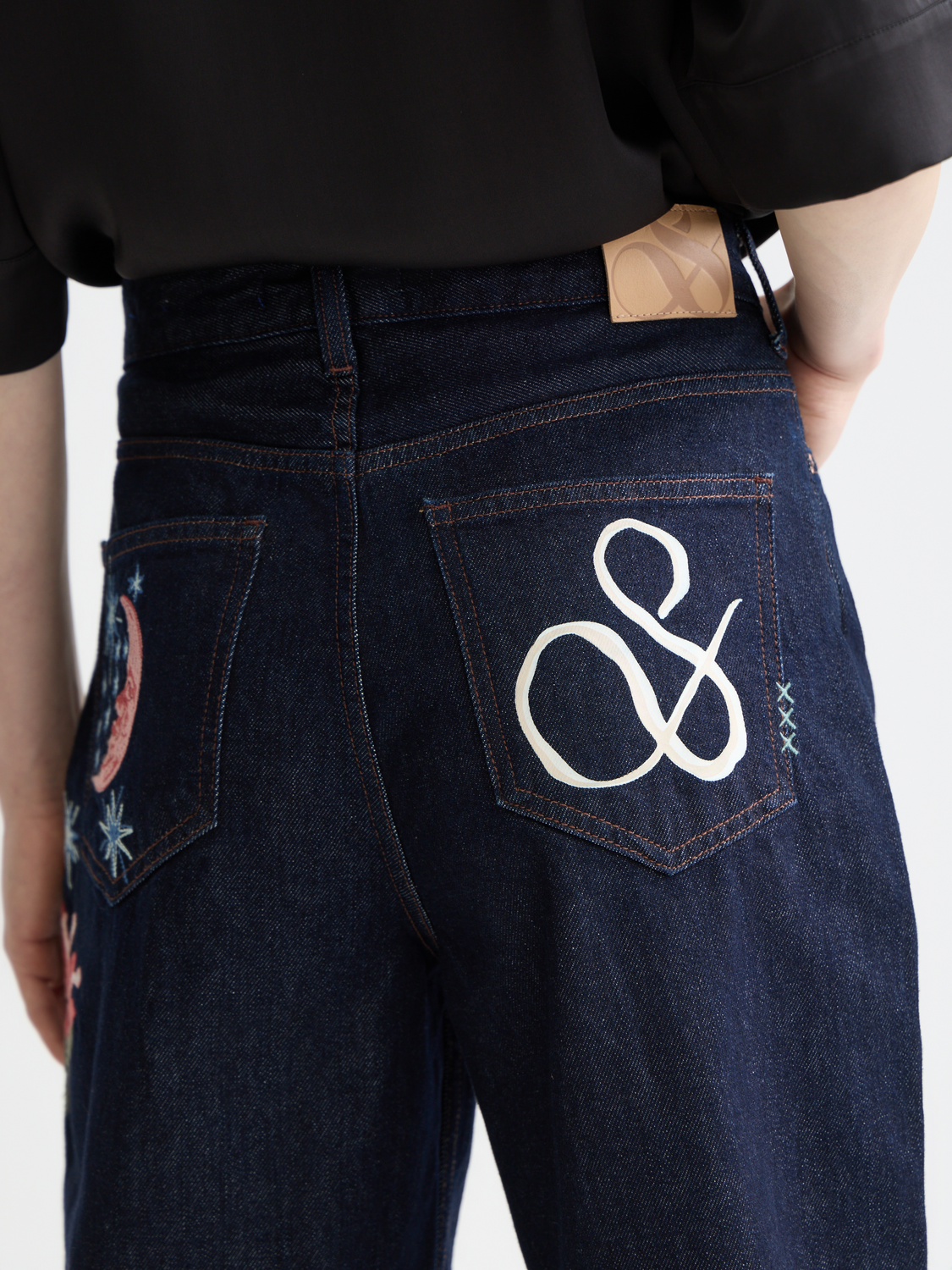 Scotch & Soda Ripple straight-fit denim jeans with classic five-pocket design and faded blue wash.
