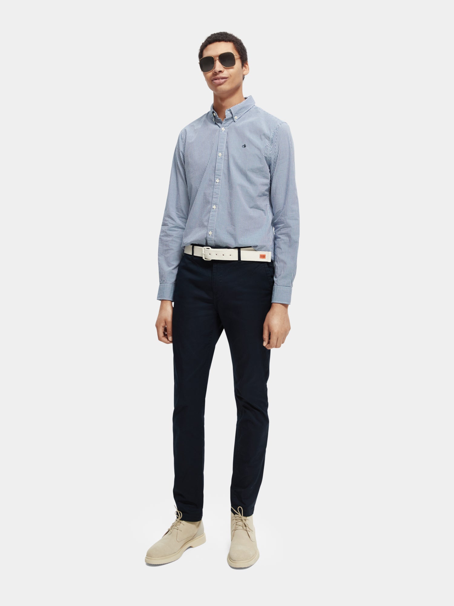 Stuart regular slim fit chinos - Scotch & Soda NZ