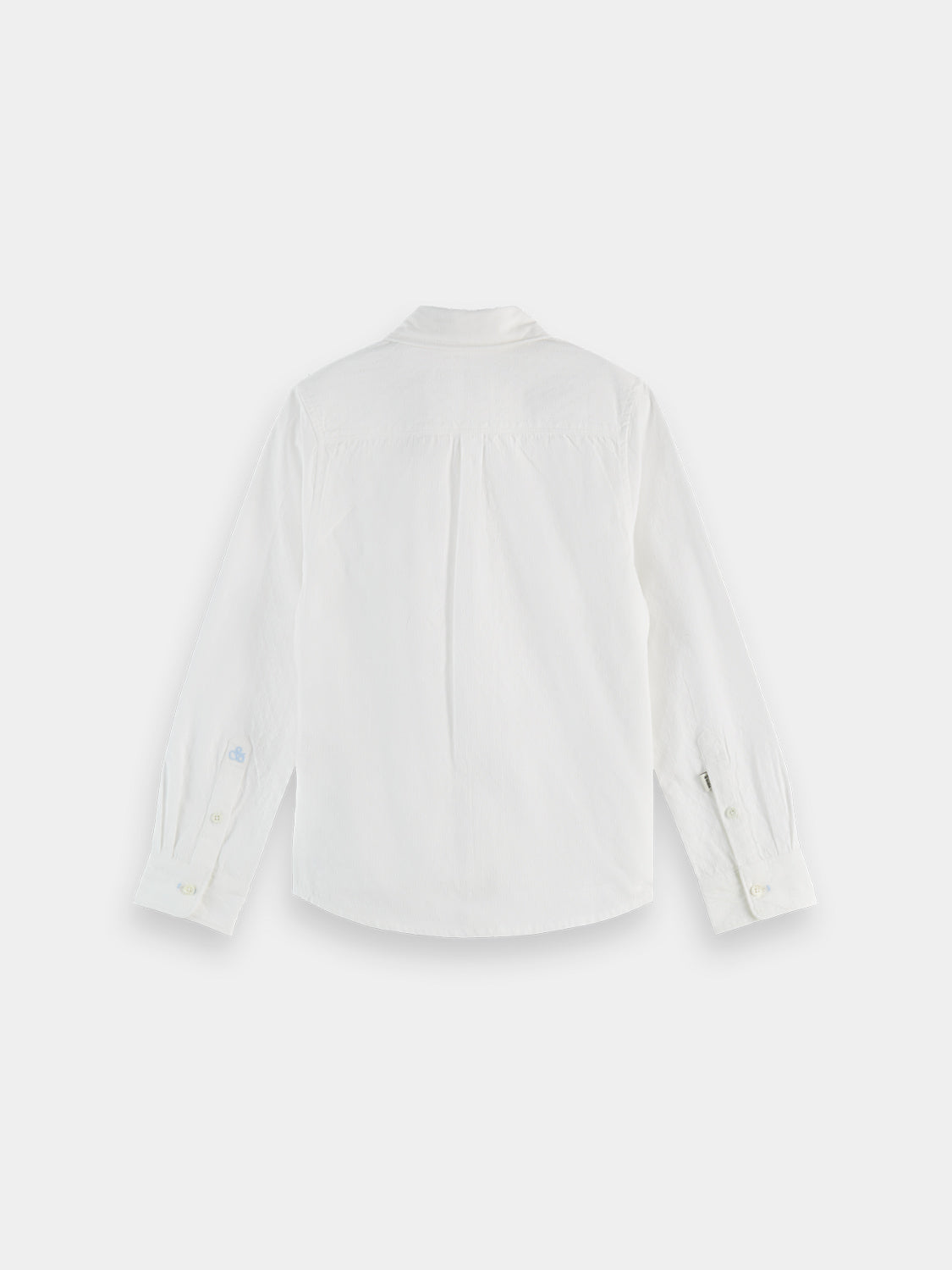 Kids' long-sleeve classic dress shirt by Scotch & Soda, featuring a stylish design and button-up front.