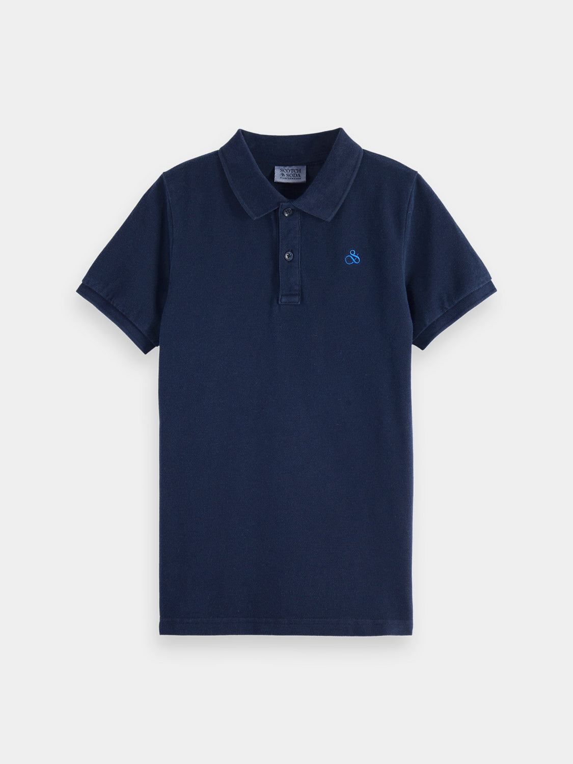 Kids - Garment-dyed pique polo - Scotch & Soda NZ