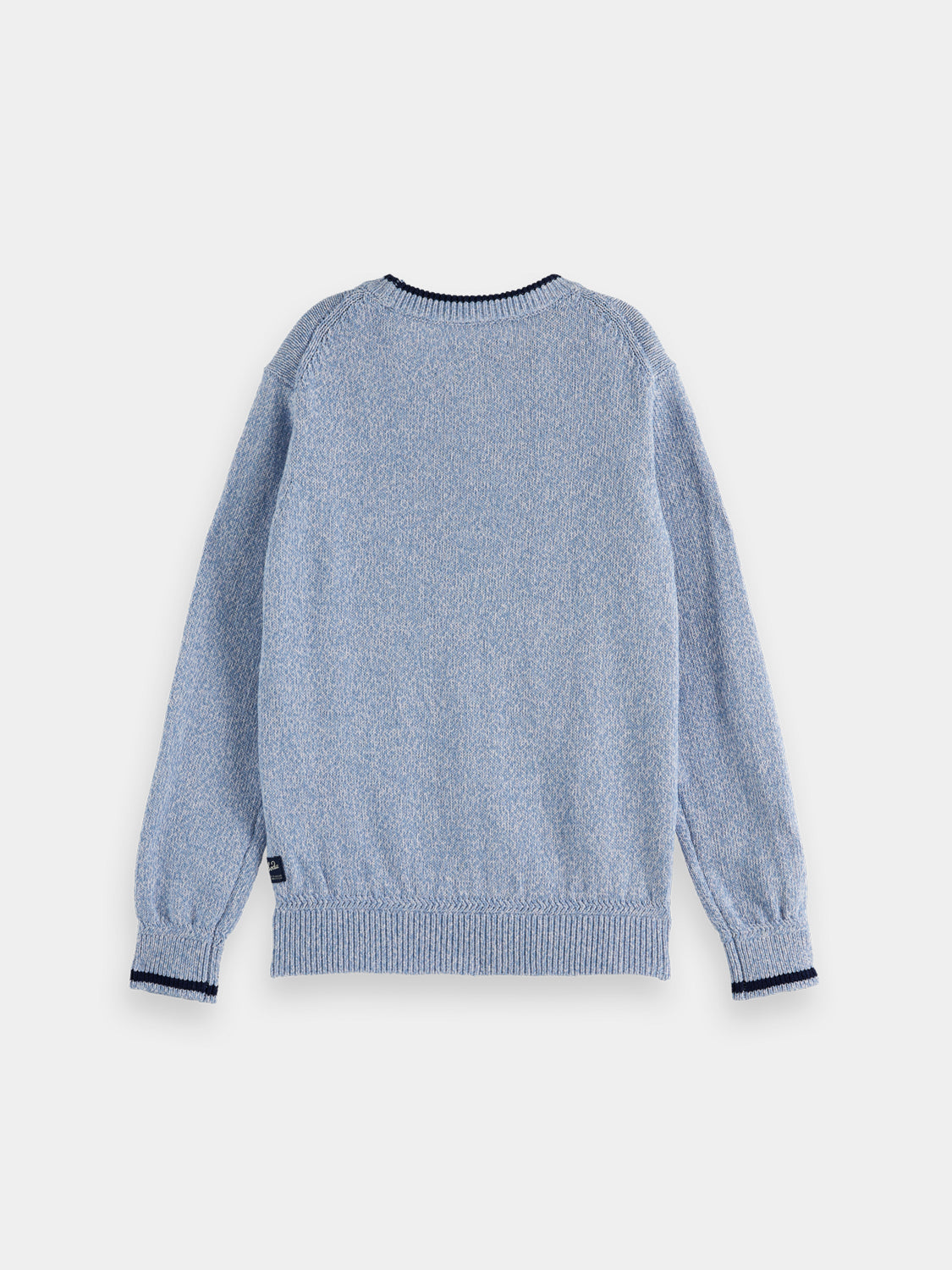 Kids' melange knit pullover by Scotch & Soda, featuring a cozy, textured fabric in a dark color.