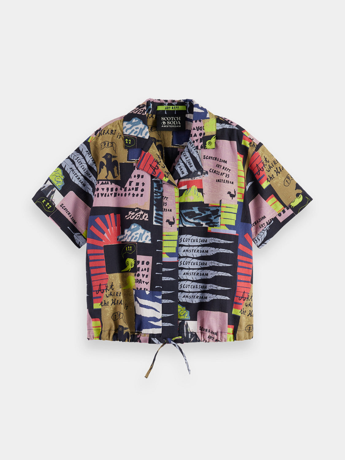 Kids - All-over printed shirt - Scotch & Soda NZ