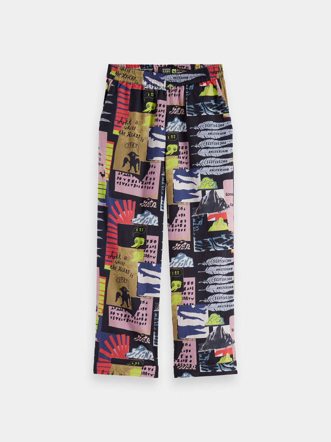 Kids - All-over printed pants - Scotch & Soda NZ