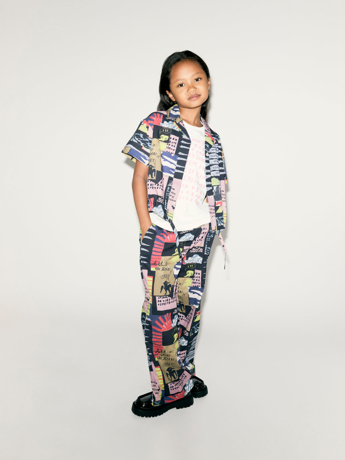 Kids - All-over printed shirt - Scotch & Soda NZ