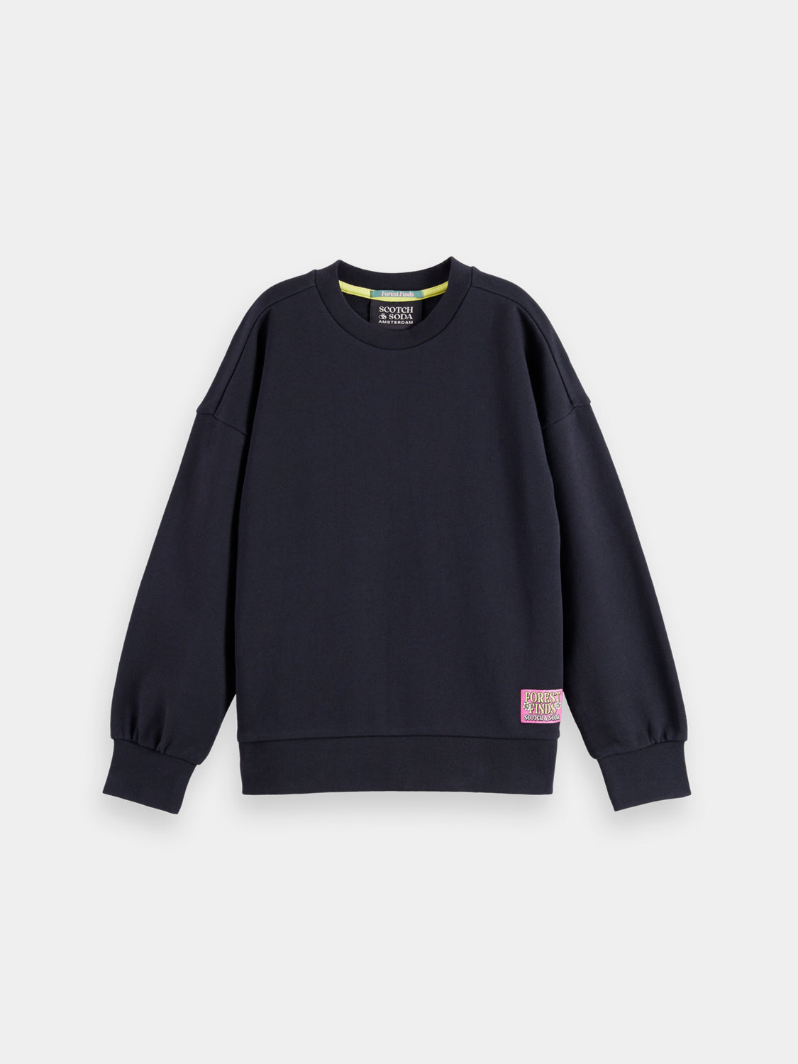 Kids' artwork sweatshirt by Scotch & Soda featuring colorful printed design and cozy fabric, perfect for casual wear.