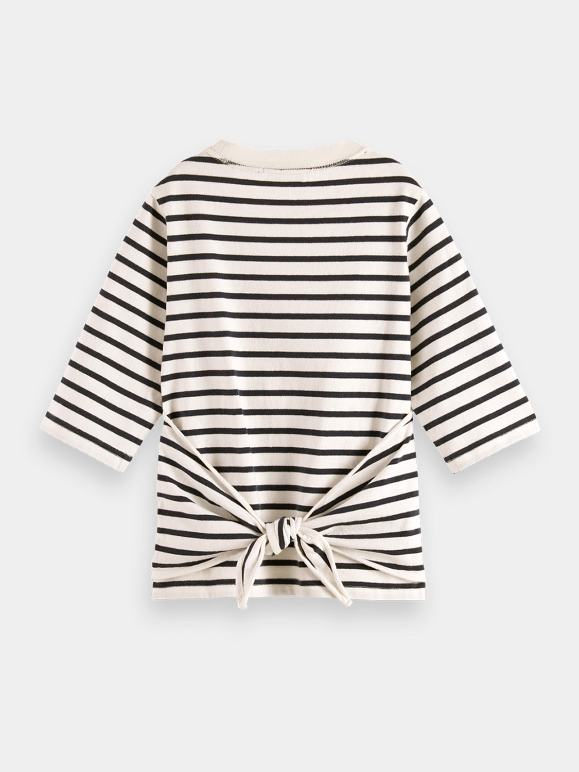 Kids - Denim washed breton t-shirt - Scotch & Soda NZ