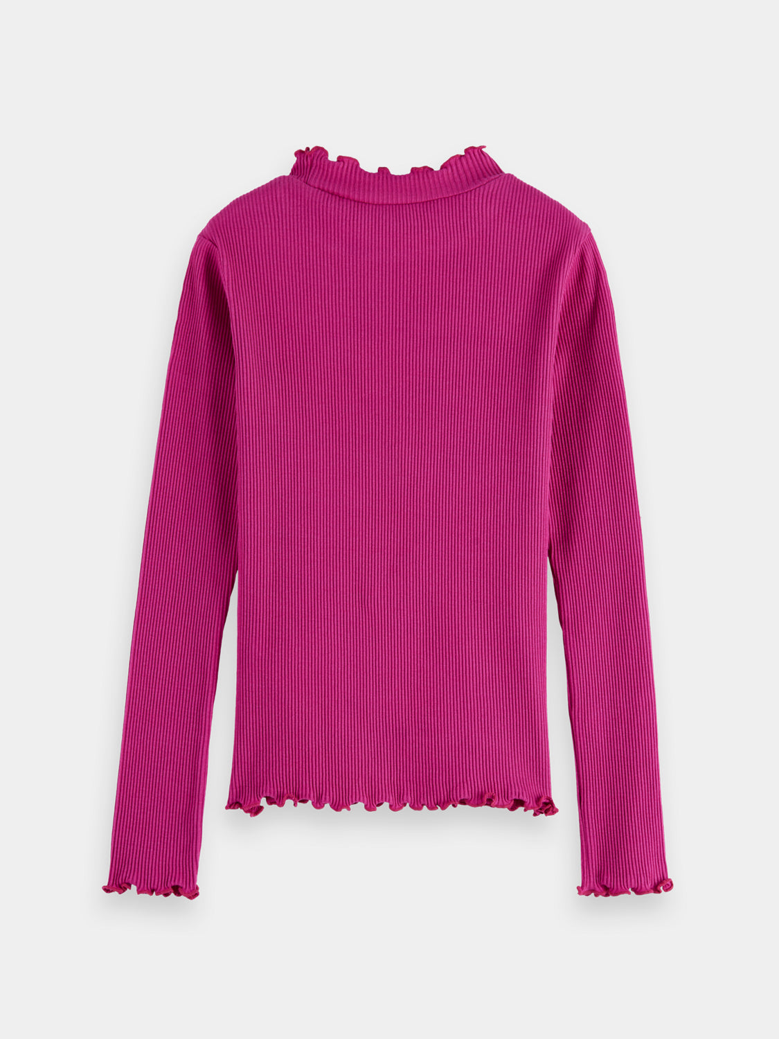 Kids long-sleeved mock neck tee by Scotch & Soda, featuring a soft fabric and classic design in a versatile color.