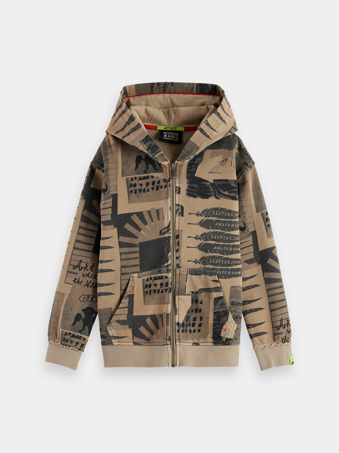 Kids - Zip-through hoodie - Scotch & Soda NZ