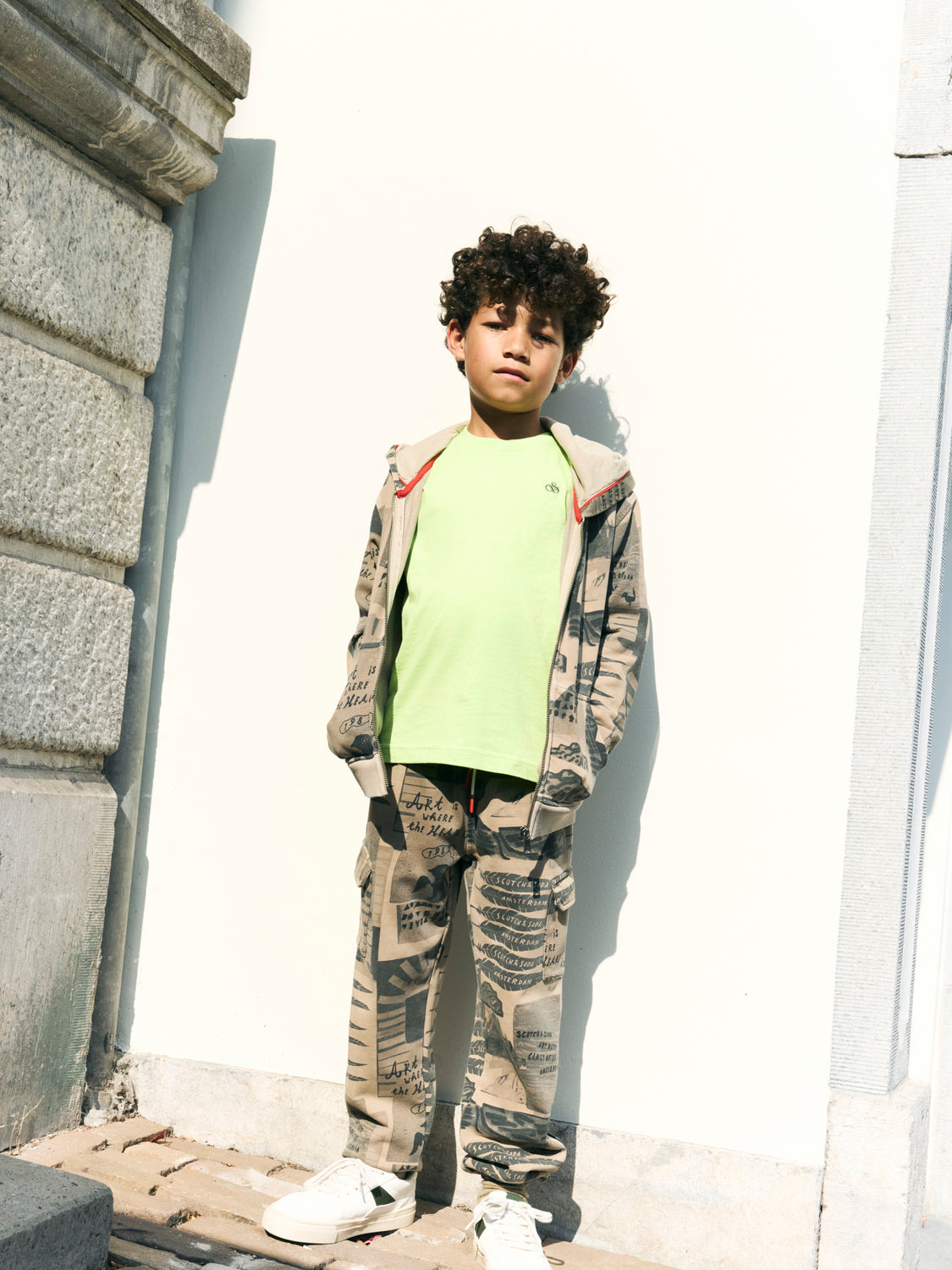 Kids - Zip-through hoodie - Scotch & Soda NZ
