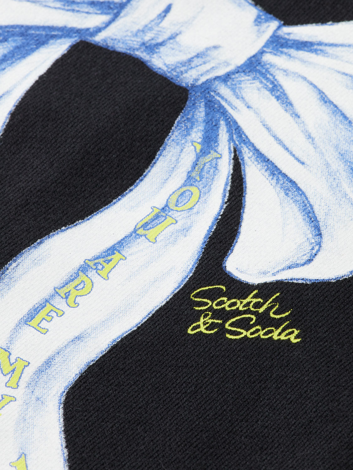 Kids' artwork hoodie by Scotch & Soda, featuring colorful graphic design, soft cotton fabric, and comfortable fit.
