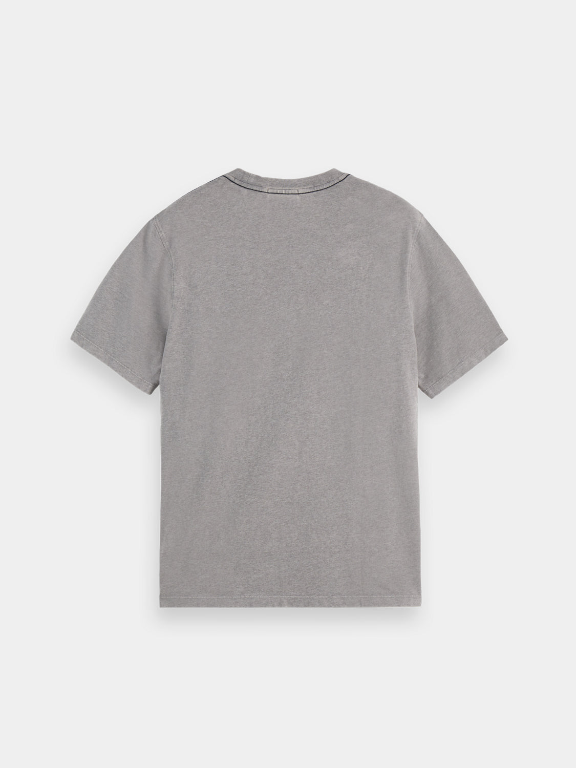SCOTCH & SODA artwork short-sleeve T-shirt featuring bold graphic design on black fabric.
