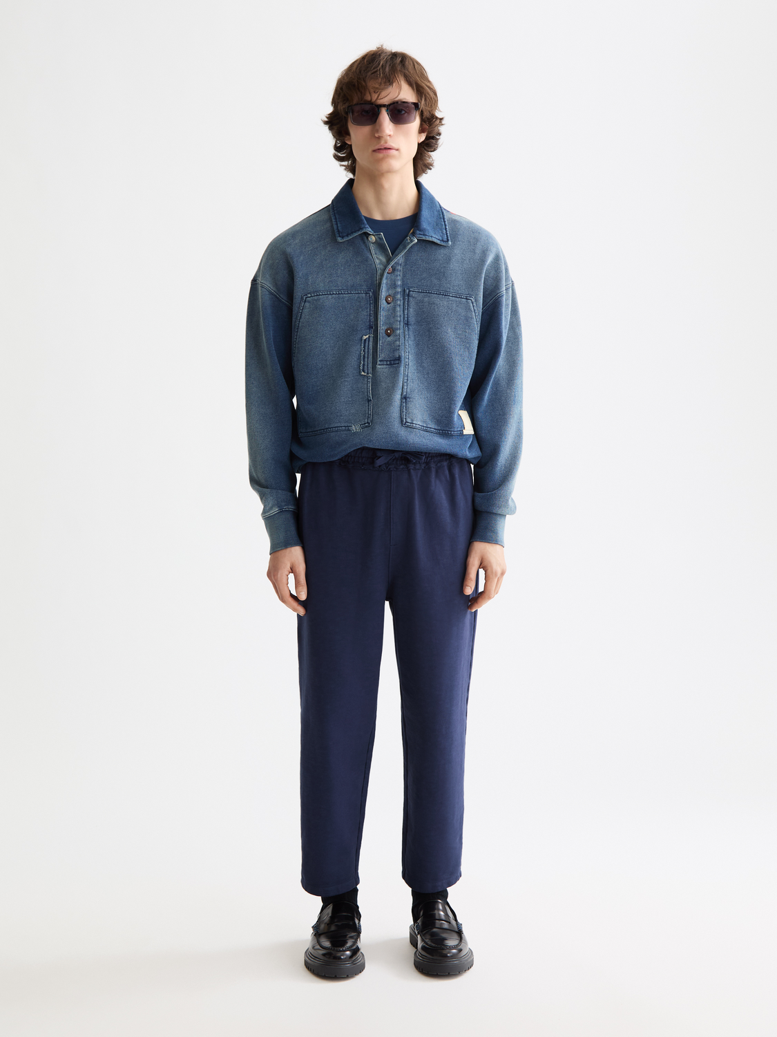 Garment-dyed sweatpants from Scotch & Soda featuring a relaxed fit, soft fabric, and a stylish casual look.