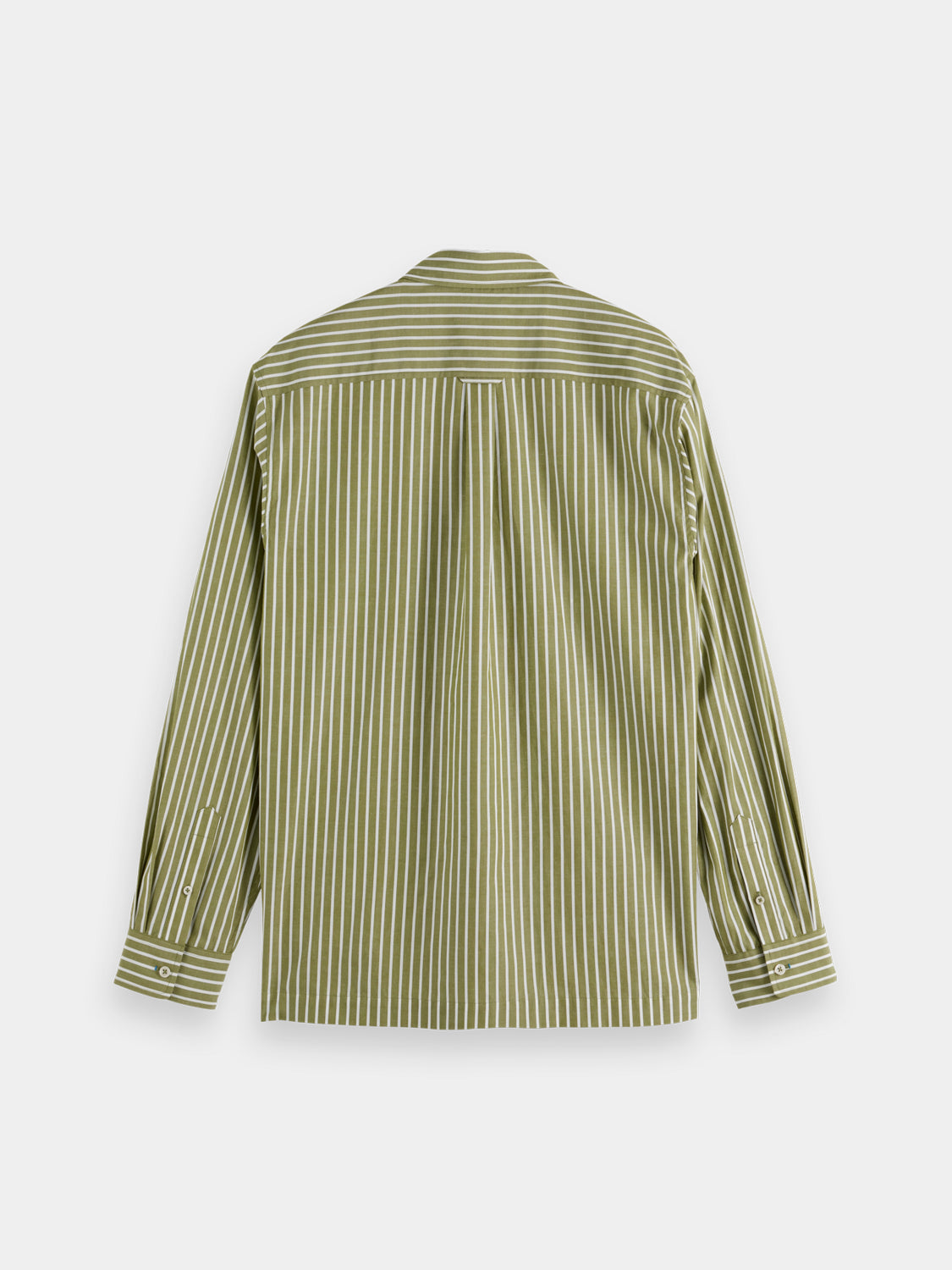 Long sleeve striped poplin shirt by Scotch & Soda, featuring a classic pattern and button-down collar.