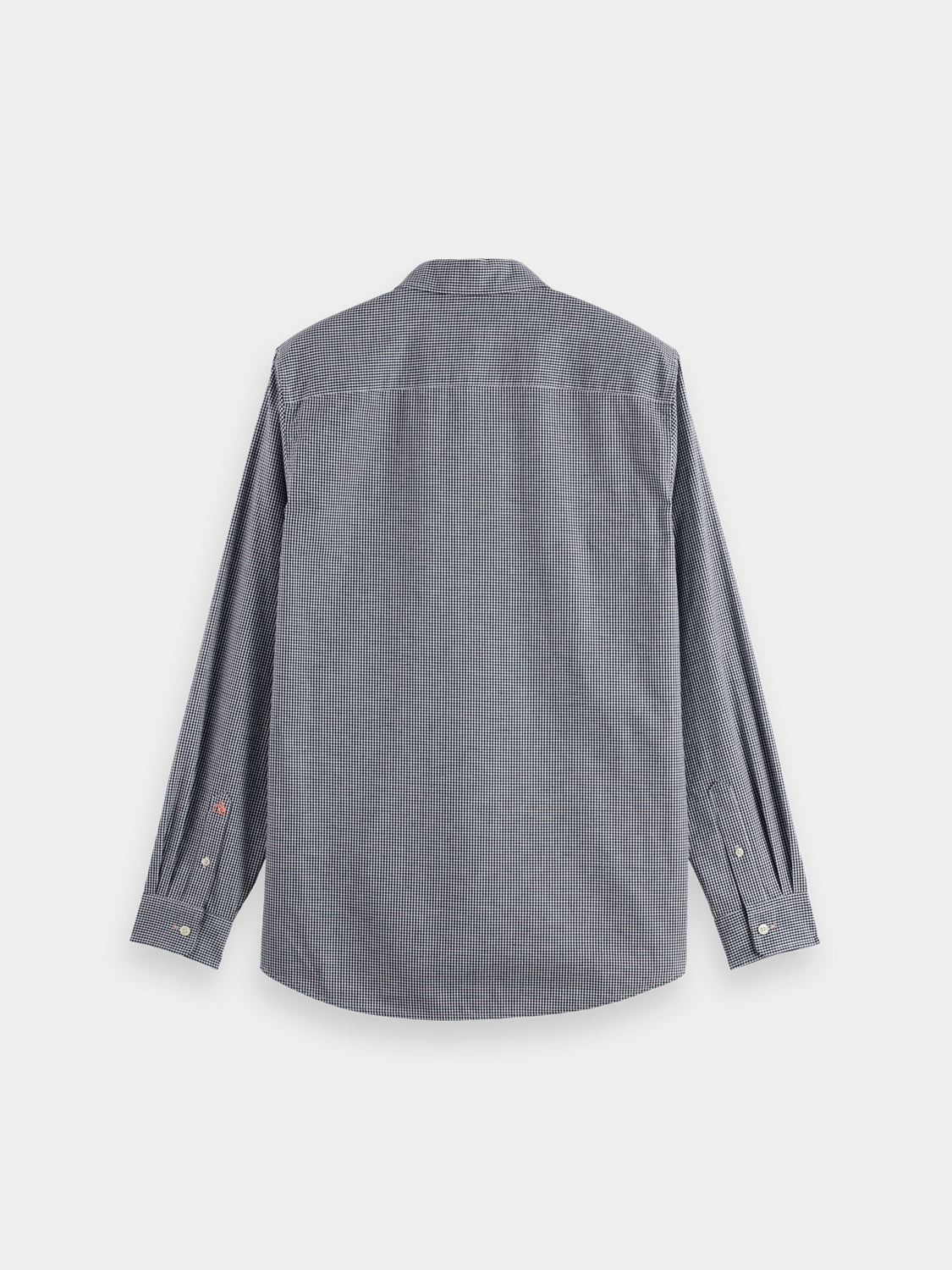 Long sleeve check poplin shirt by Scotch & Soda, featuring a classic pattern and tailored fit.