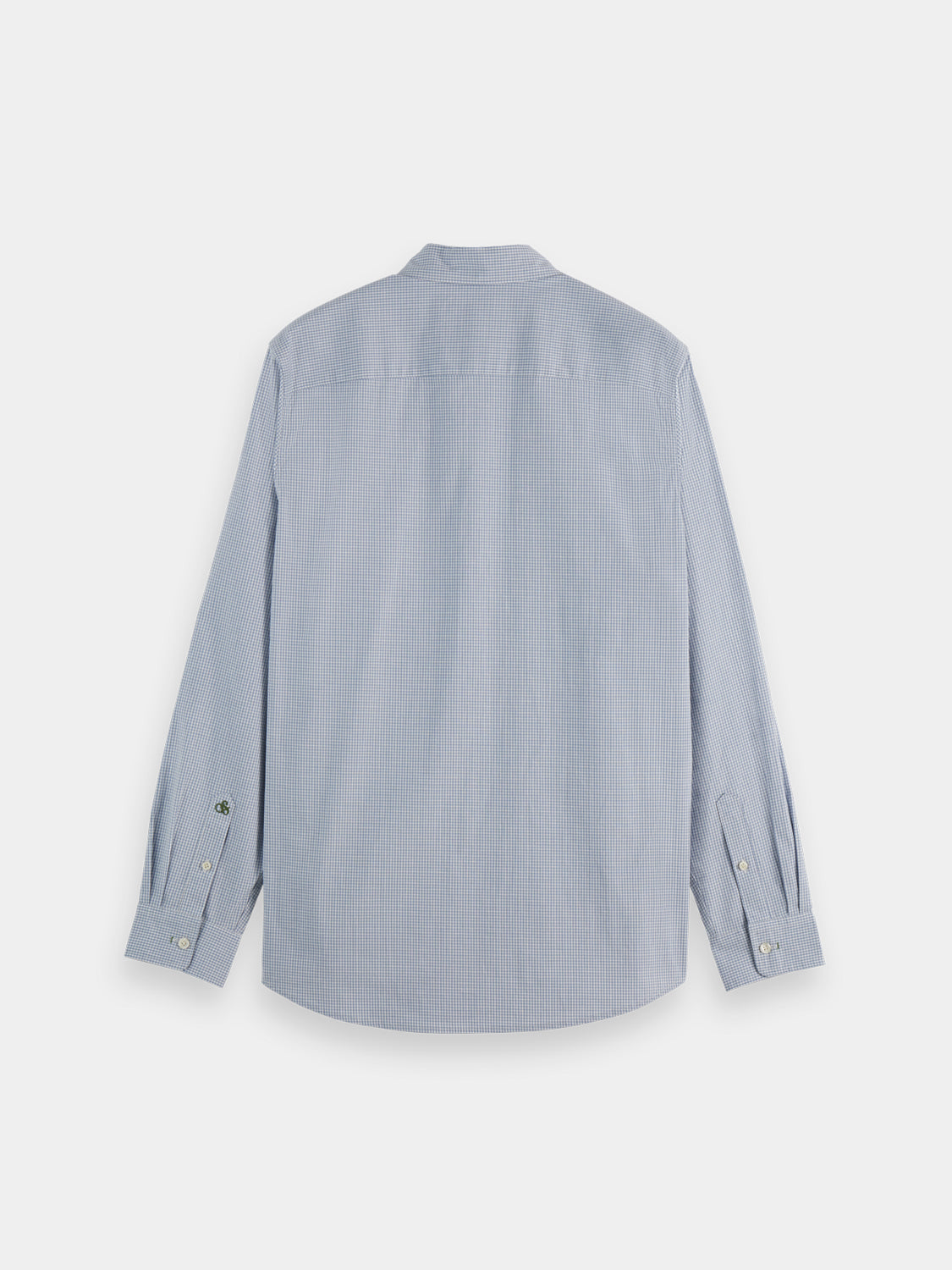 Long sleeve Scotch & Sodas check poplin shirt in black with a classic pattern and button-up front.