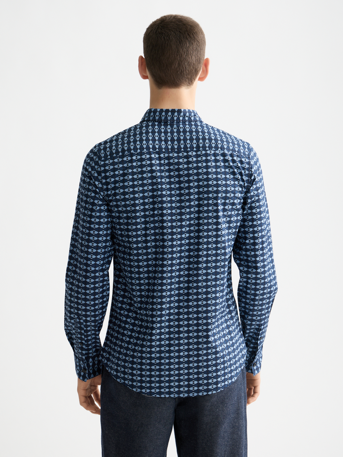 Long-sleeve printed shirt by Scotch & Soda, showcasing a stylish design with a relaxed fit and casual look.