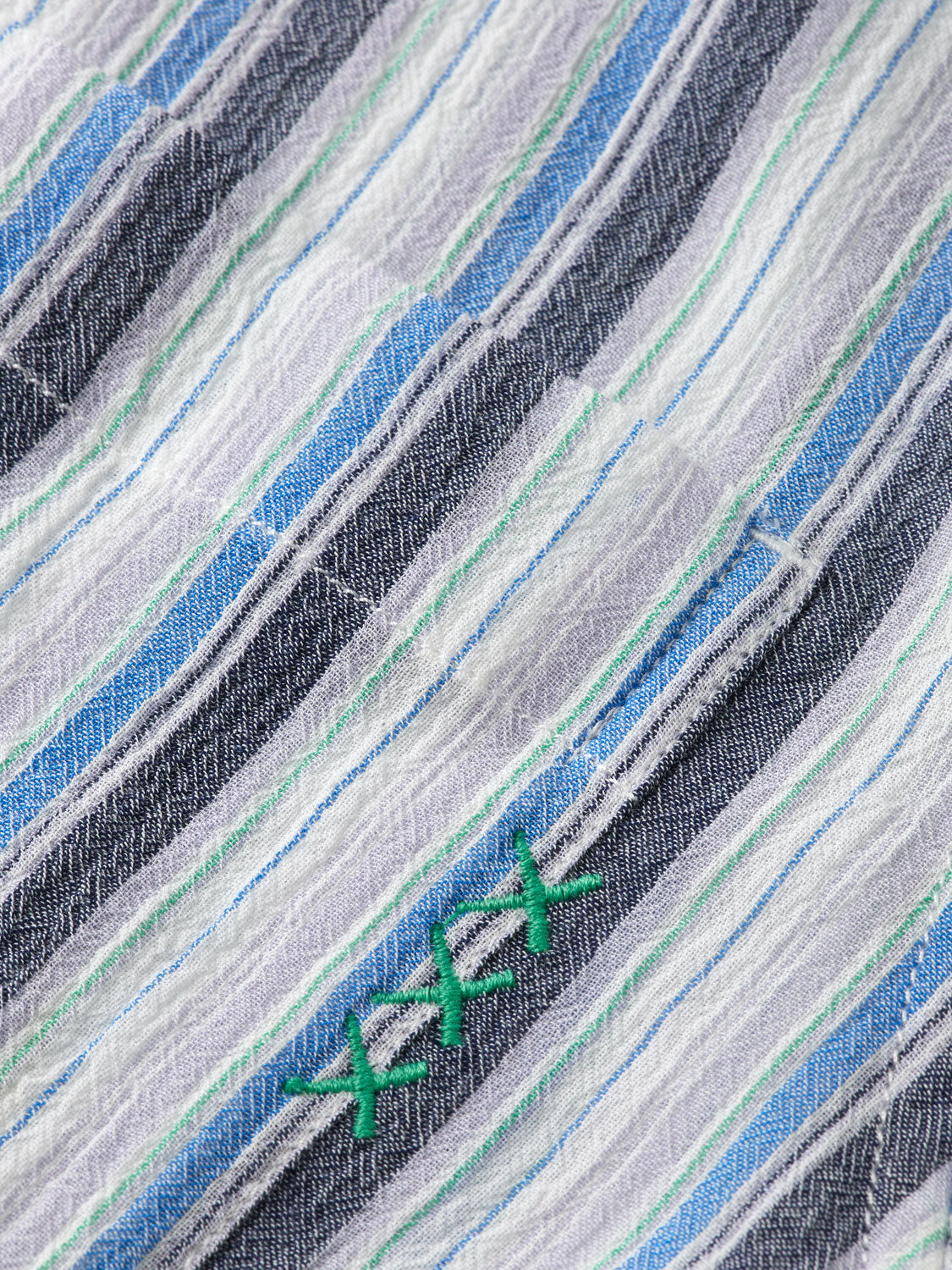 Long-sleeve Scotch & Soda textured striped shirt with a classic fit and bold pattern on soft fabric.
