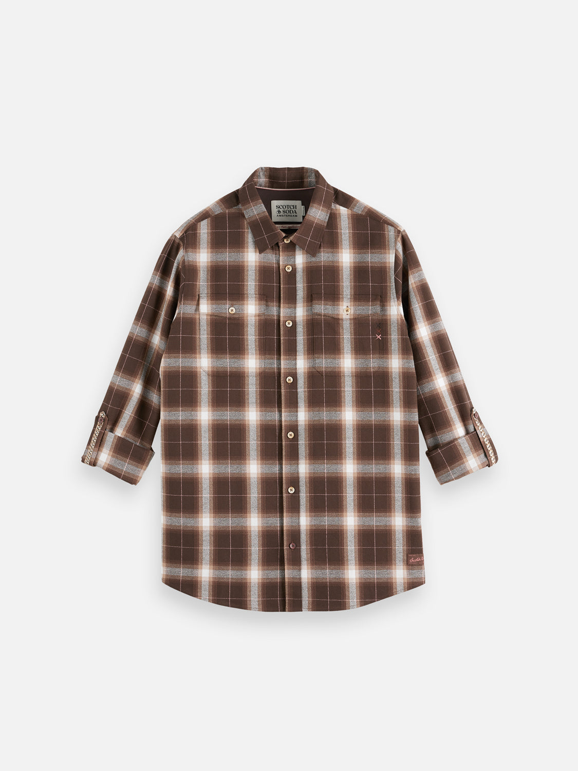 Lightweight flannel shirt - Scotch & Soda NZ