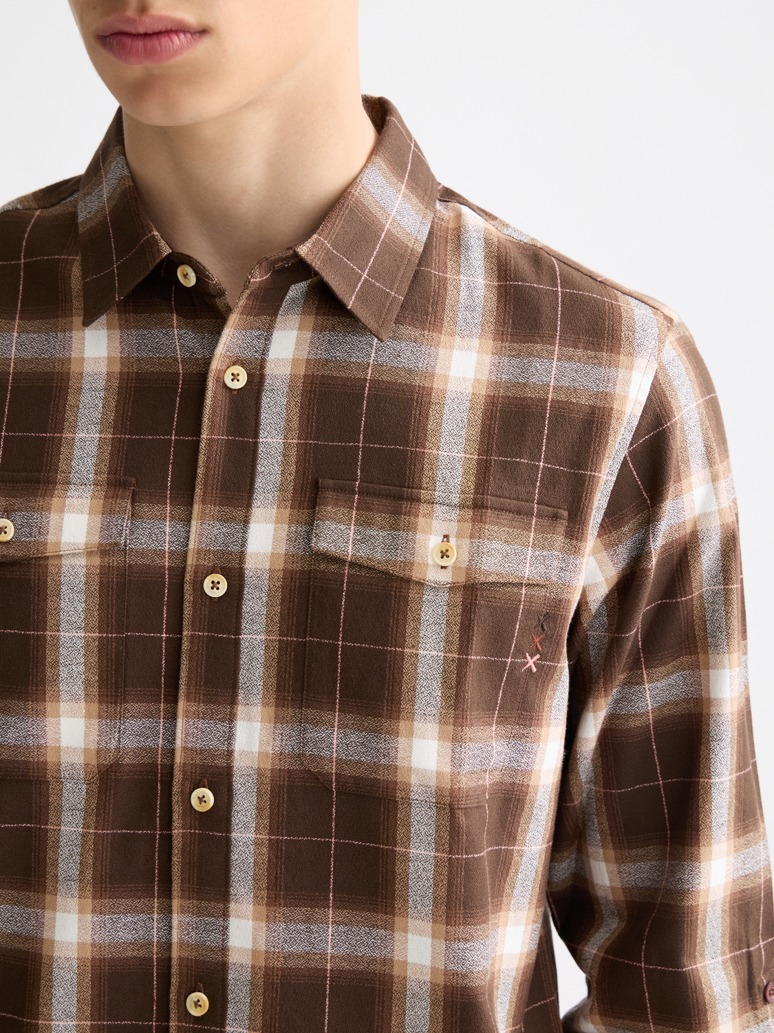 Lightweight flannel shirt - Scotch & Soda NZ