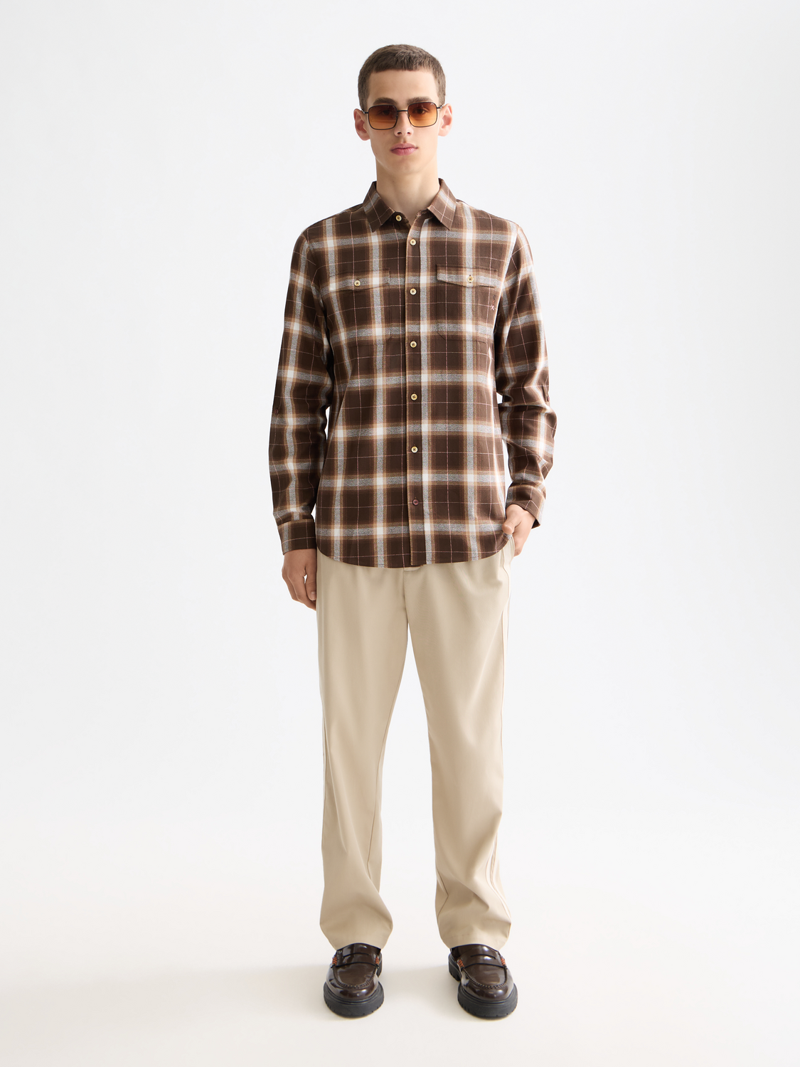 Lightweight flannel shirt - Scotch & Soda NZ