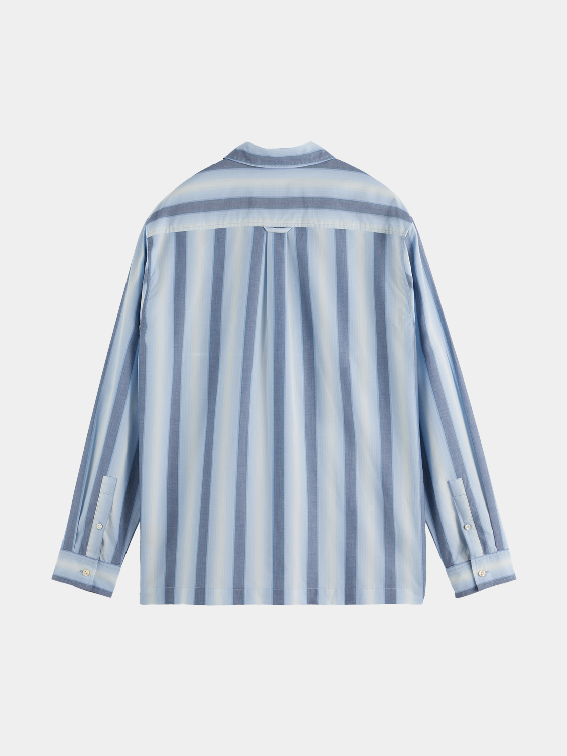 Long-sleeve striped shirt by Scotch & Soda, featuring a casual design with bold horizontal stripes and a classic collar.