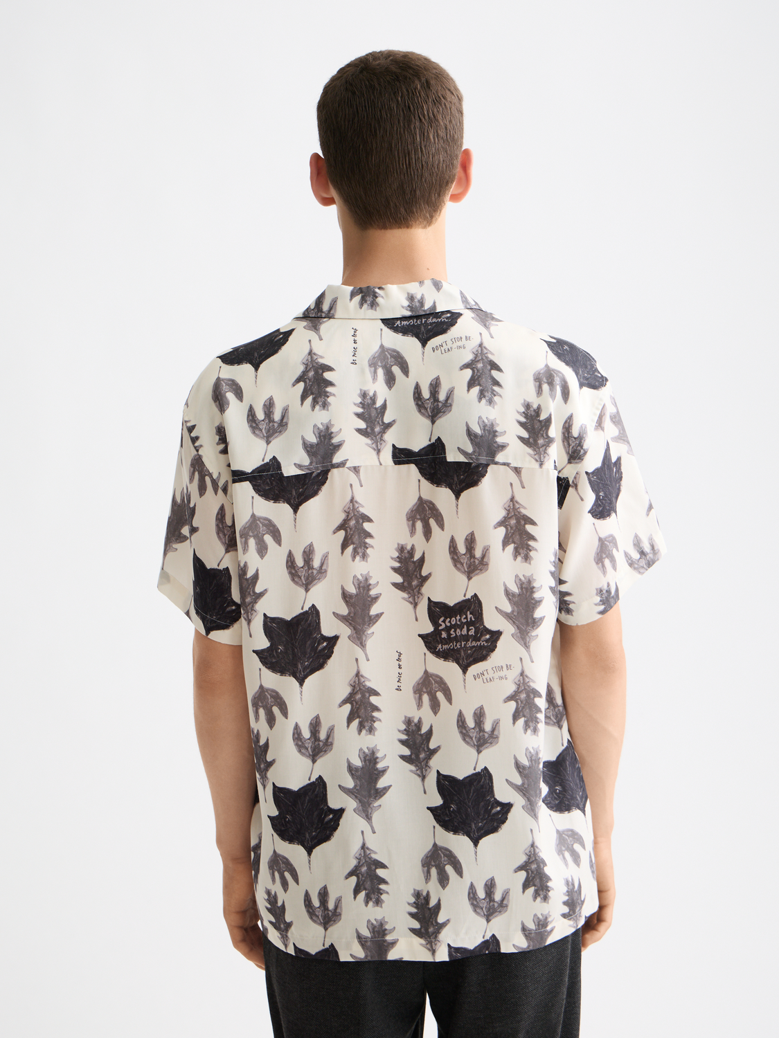 Printed short-sleeved shirt by Scotch & Soda featuring a colorful, patterned design on a lightweight fabric.