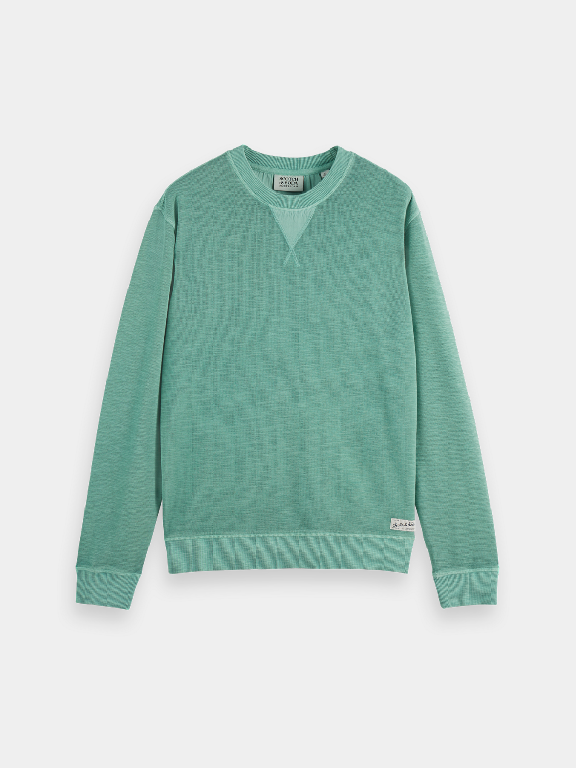 Garment-dyed sweatshirt by SCOTCH & SODA, featuring a relaxed fit and soft fabric in a stylish casual design.