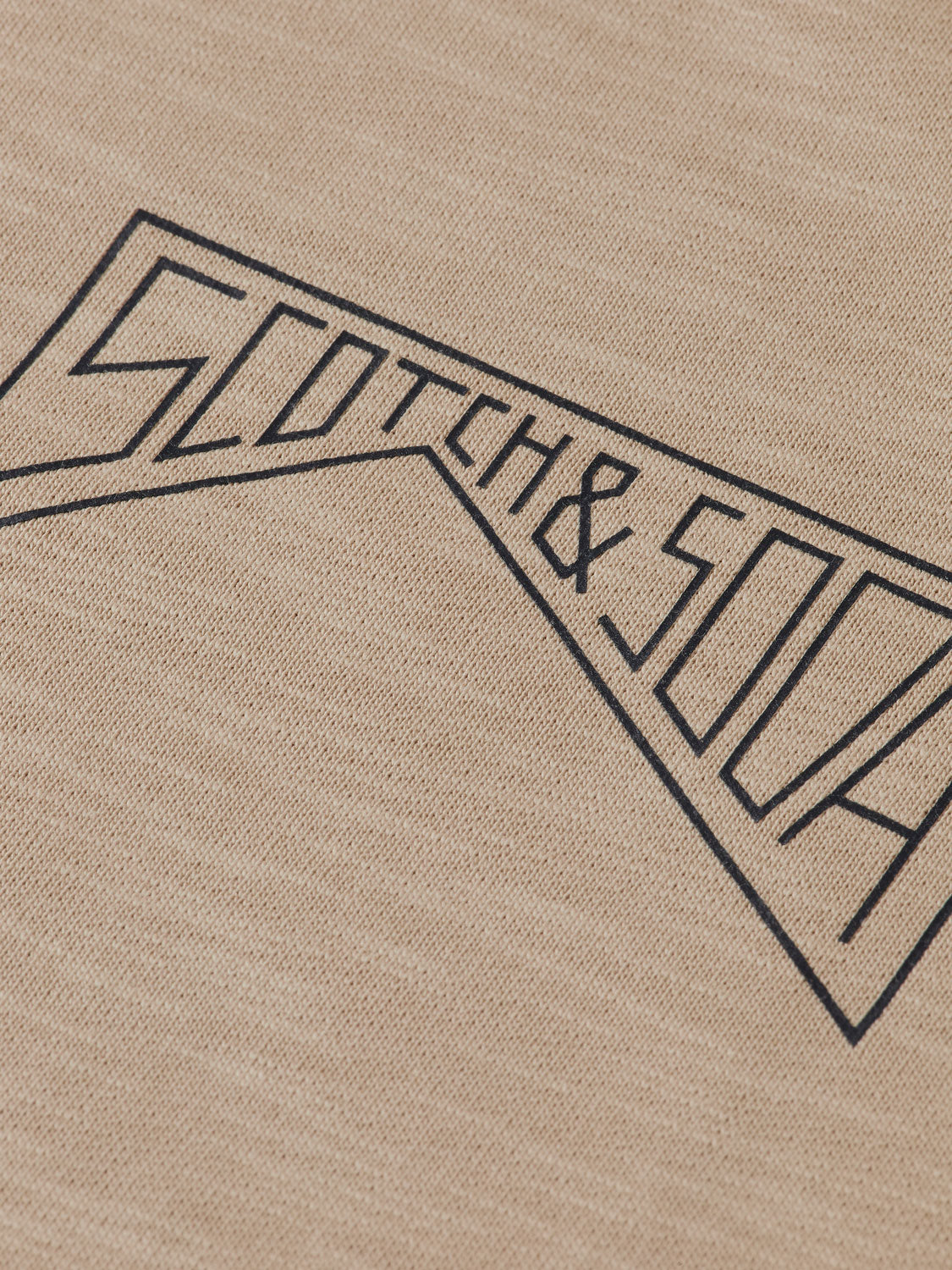 Scotch & Soda chest logo sweatshirt featuring a comfortable fit and casual style, shown in a close-up image.