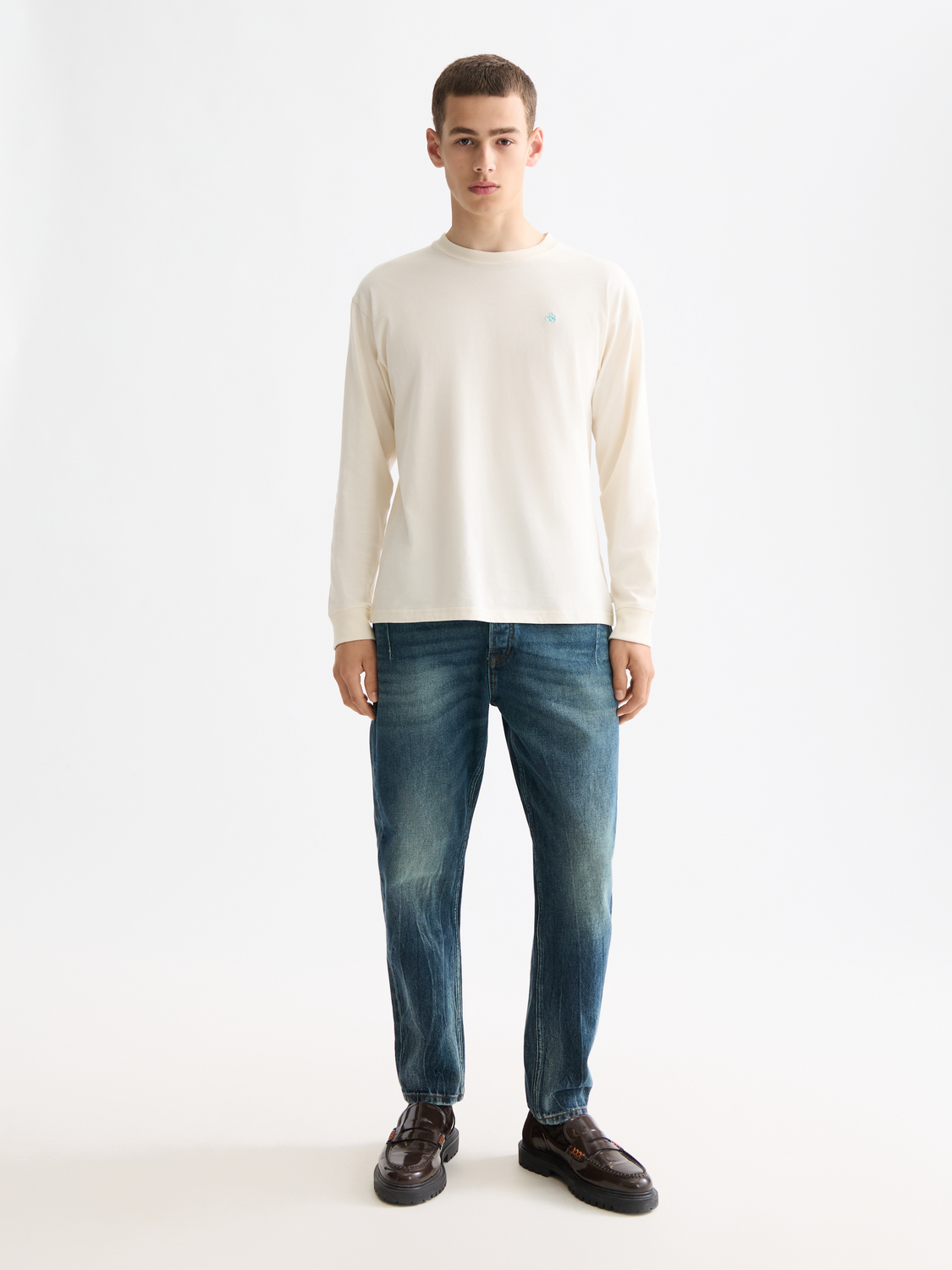 Logo long sleeved t-shirt - Scotch & Soda NZ