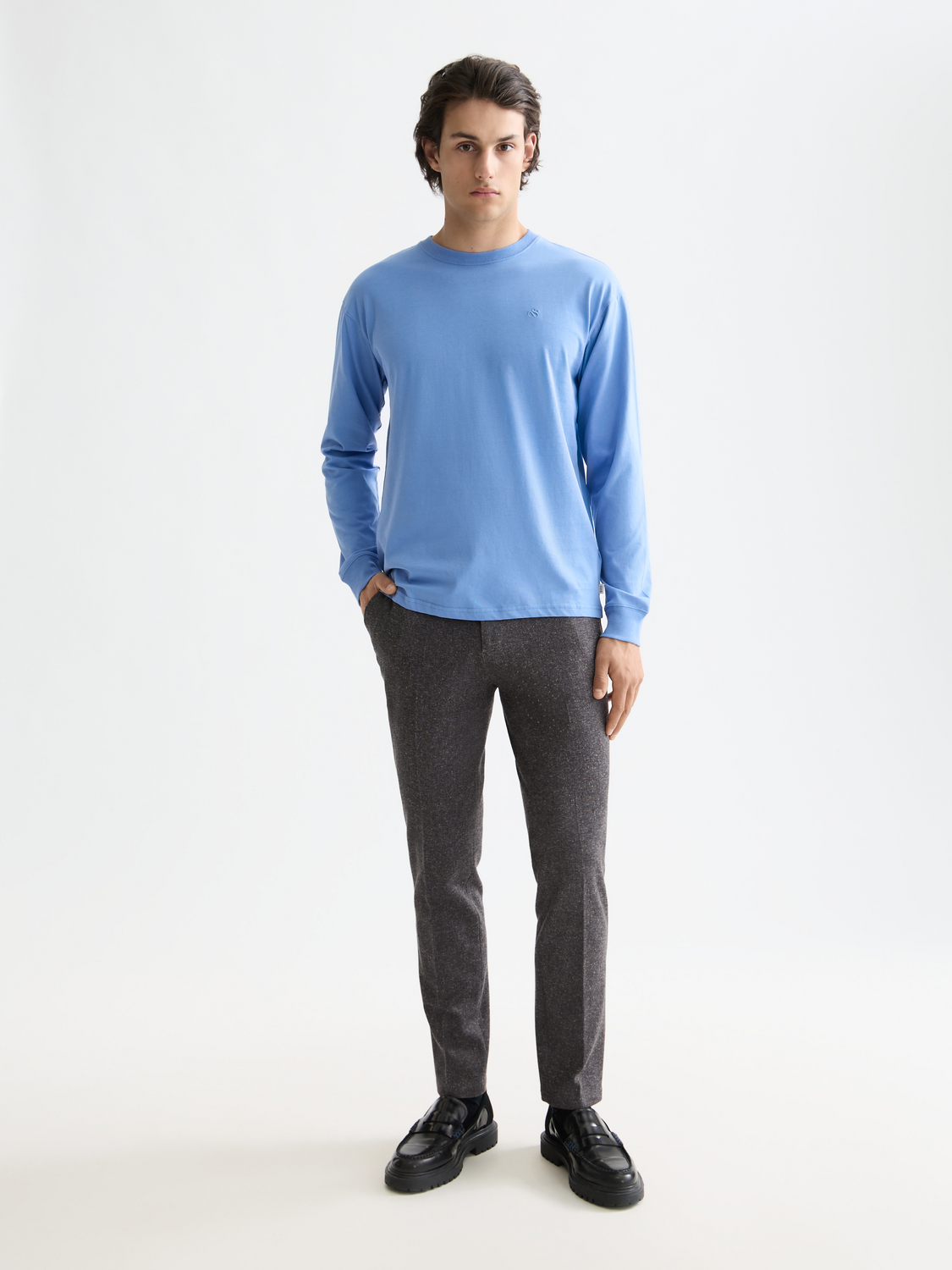 Logo long sleeved t-shirt - Scotch & Soda NZ