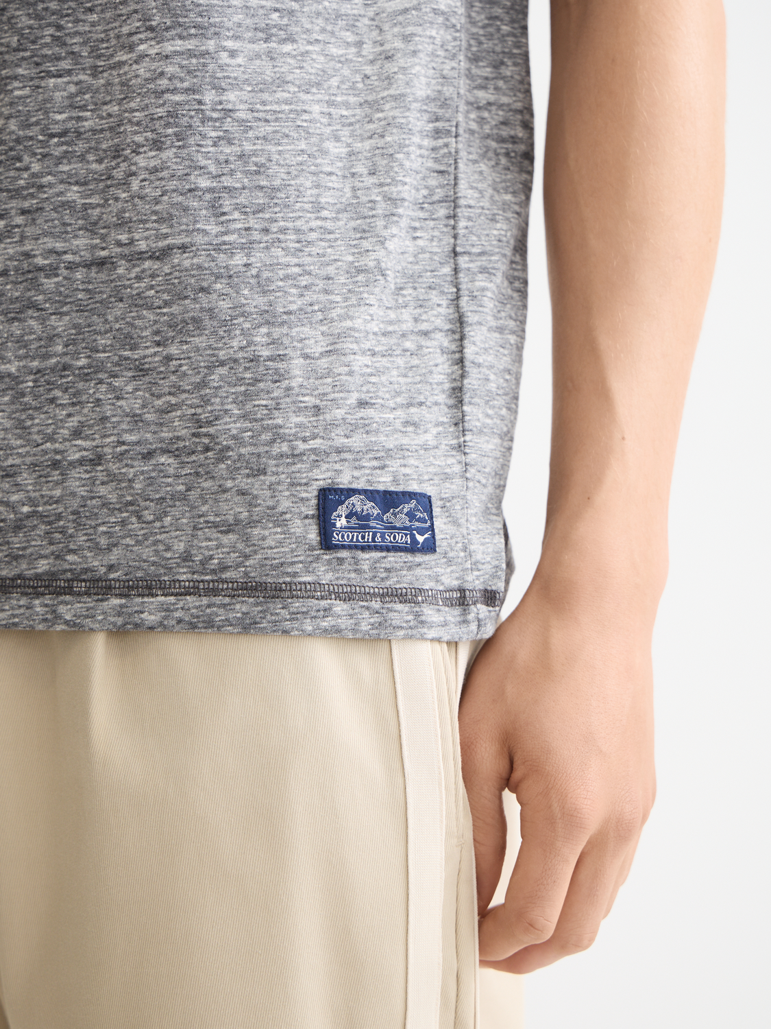 Melange t-shirt - Scotch & Soda NZ