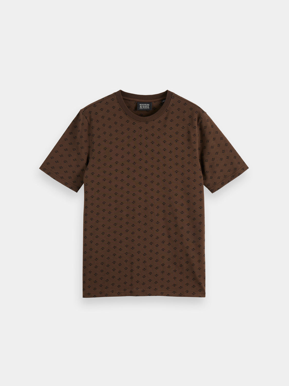 Printed Scotch & Soda short-sleeve T-shirt with vibrant graphic design, casual fit, and soft fabric.