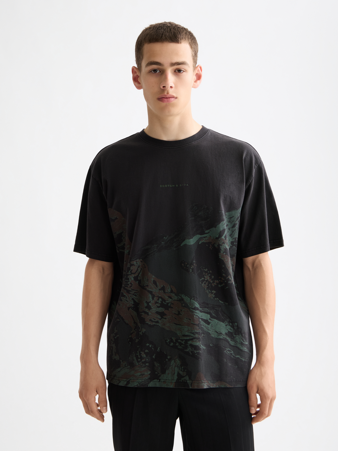 Over-dyed t-shirt - Scotch & Soda NZ