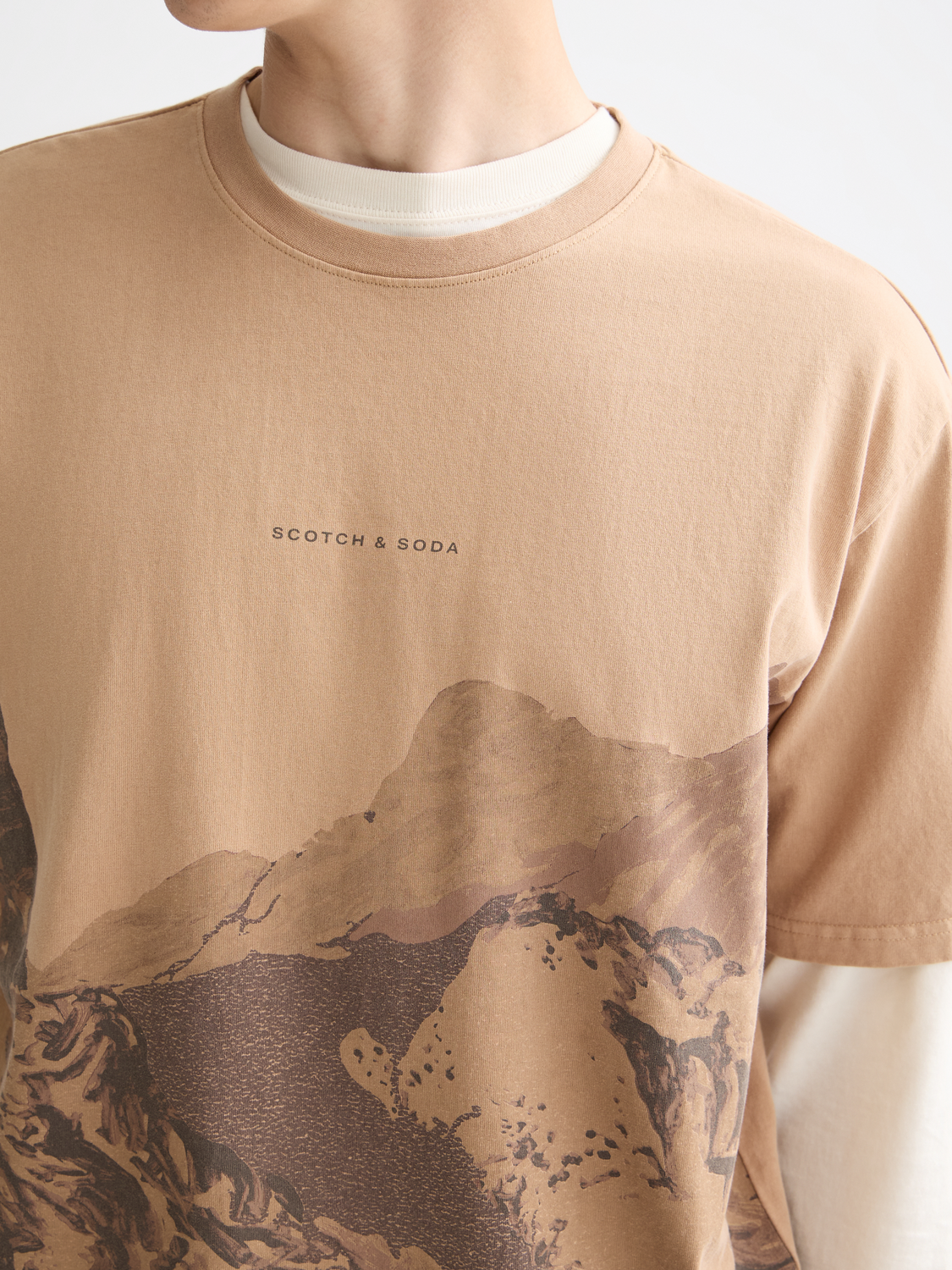 Over-dyed t-shirt - Scotch & Soda NZ