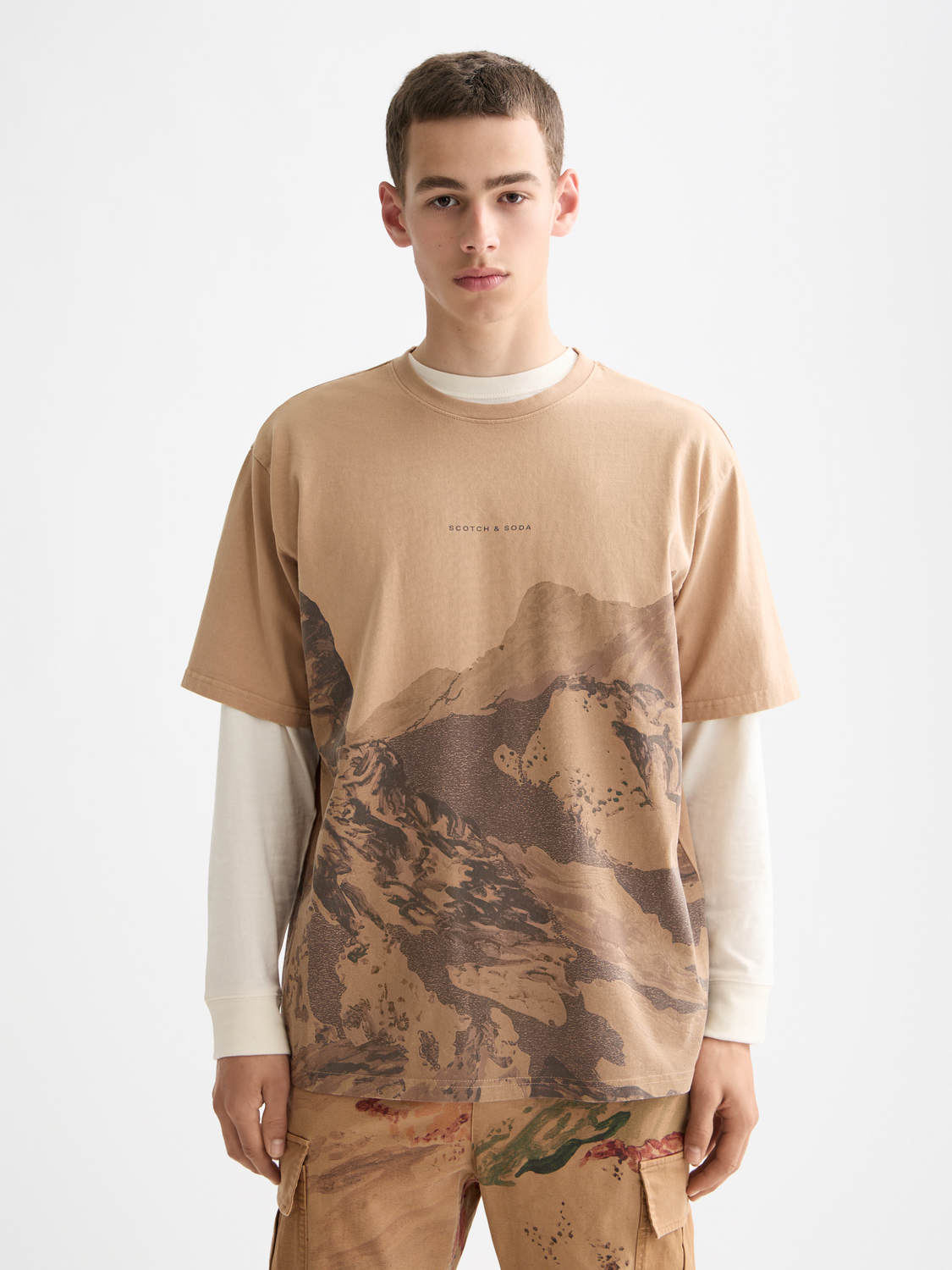 Over-dyed t-shirt - Scotch & Soda NZ