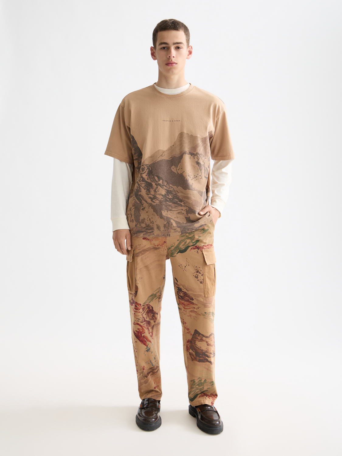 Over-dyed t-shirt - Scotch & Soda NZ