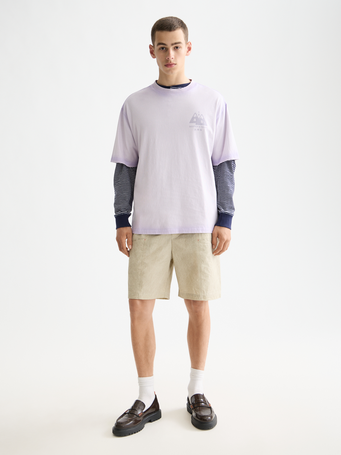 Garment-dyed t-shirt - Scotch & Soda NZ