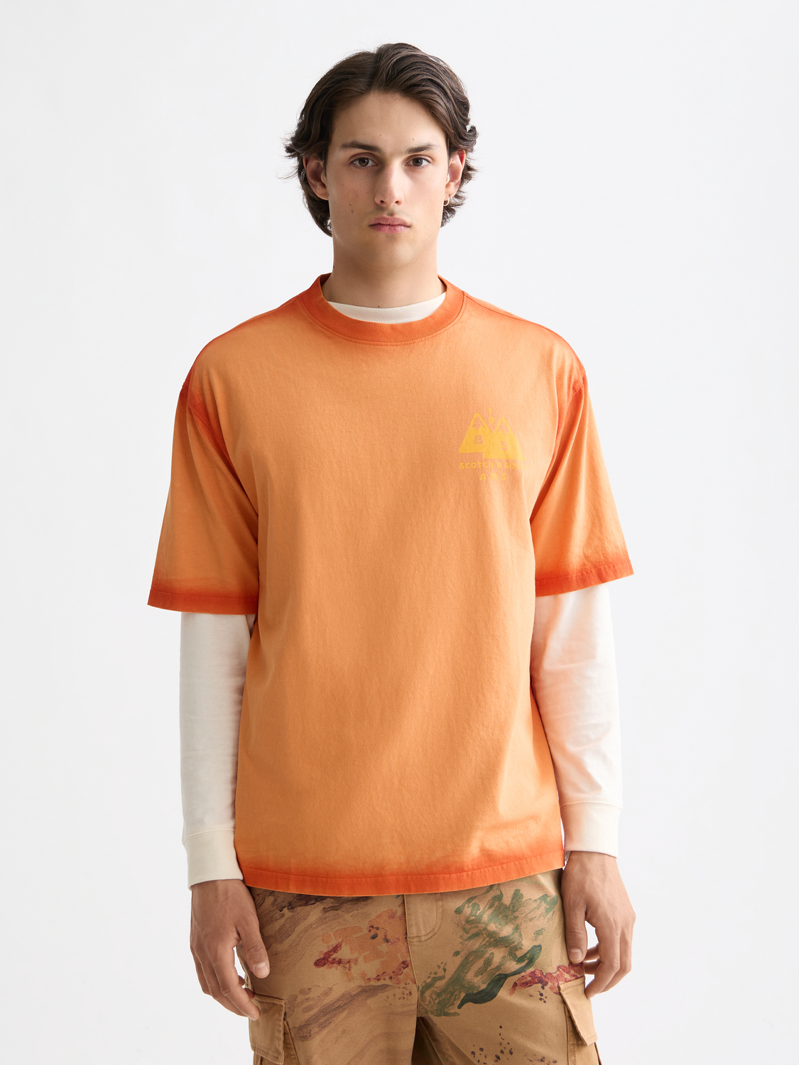 Garment-dyed t-shirt - Scotch & Soda NZ